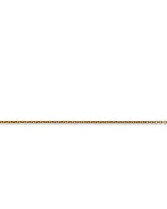1mm 14 Karat Yellow Gold Cable Chain