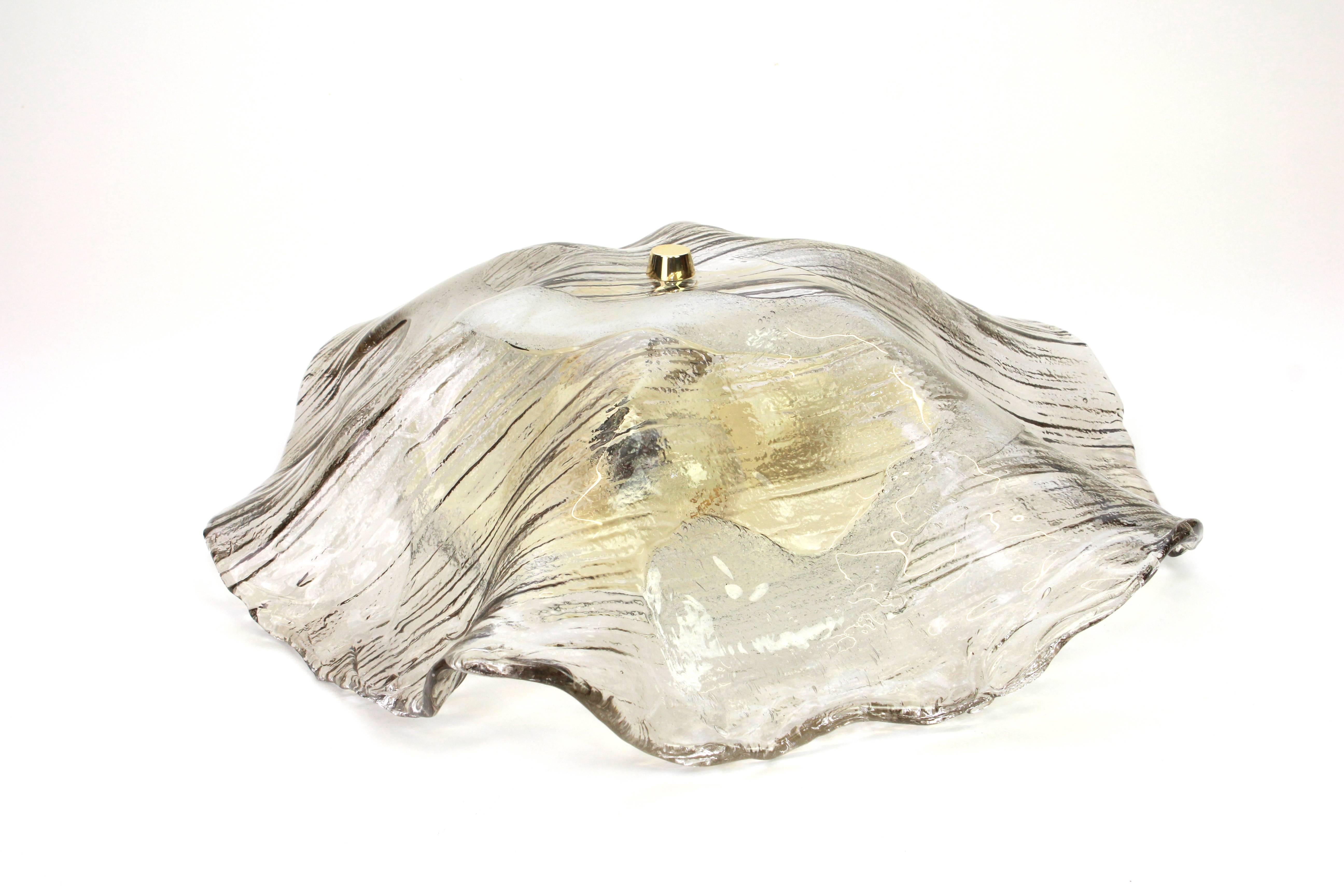 1 des 2 grandes lampes à encastrer Kalmar, Autriche, 1970 Bon état - En vente à Aachen, NRW