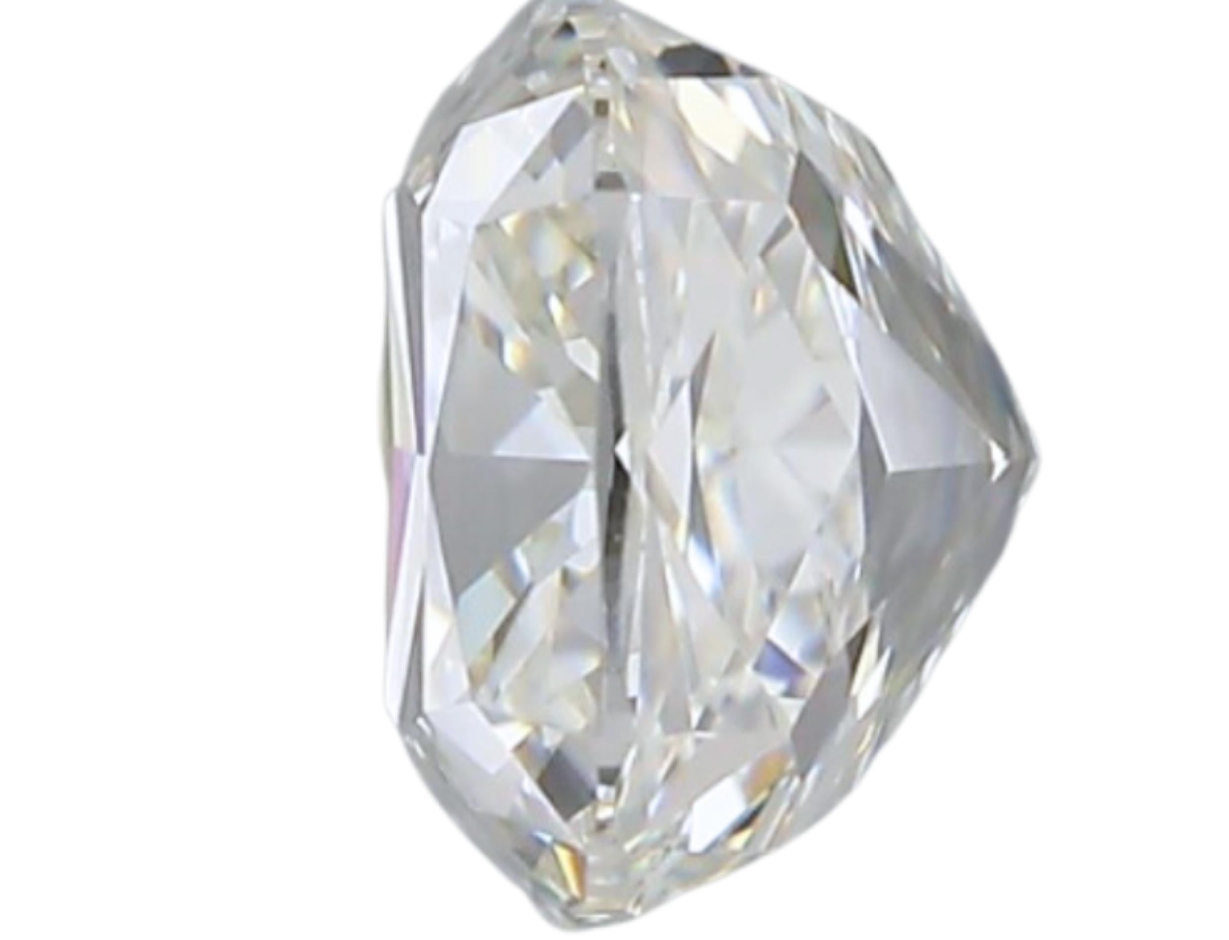 1pc Captivating Natural cut Cushion diamond in a 1.03 carat In New Condition For Sale In רמת גן, IL