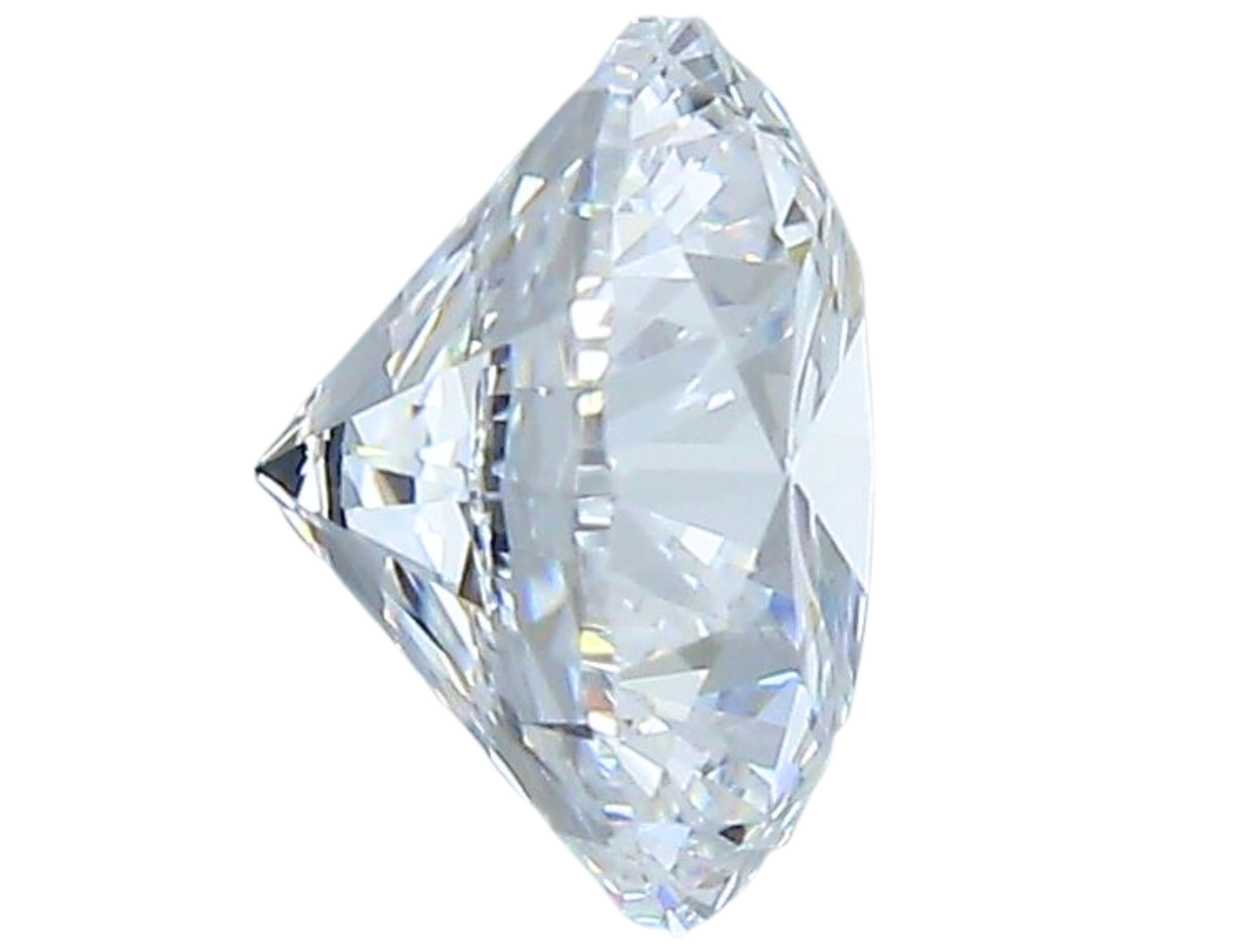 1pc Captivant diamant rond de taille naturelle de 0,90 carat Neuf - En vente à רמת גן, IL