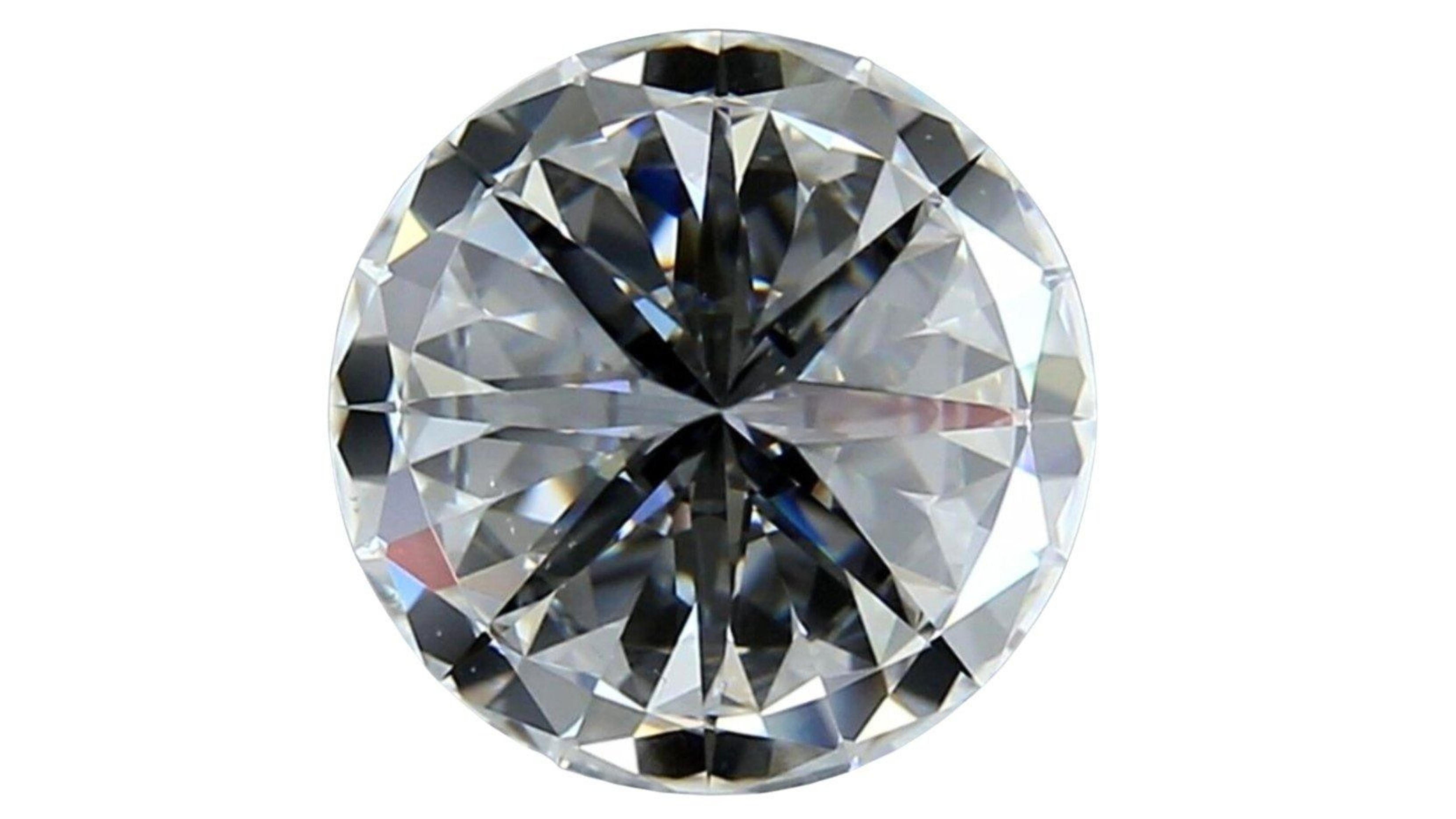 1pc. Dazzling 1.02 Carat Round Brilliant Natural Diamond  For Sale 2