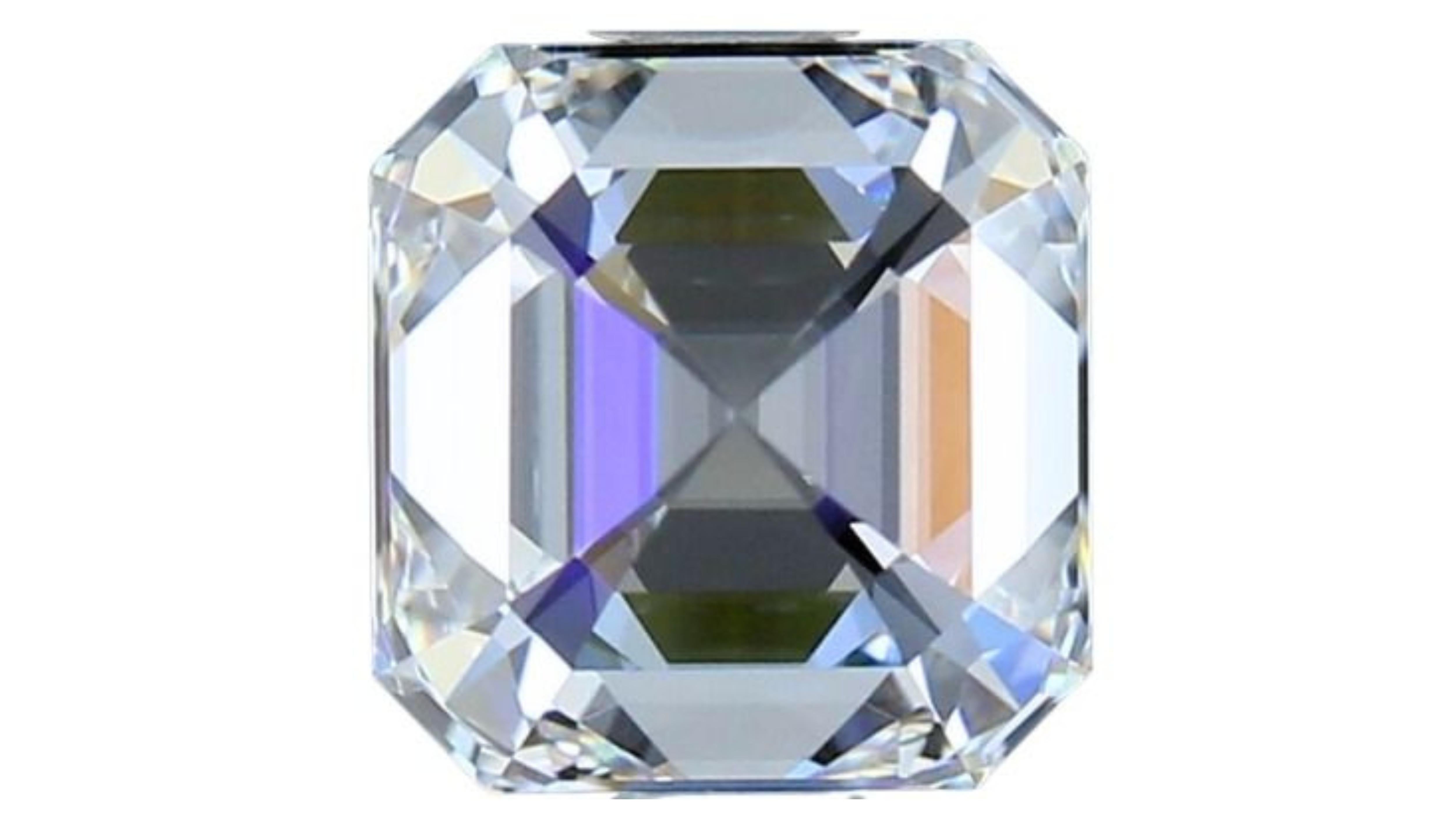 1pc Dazzling 1.51 Carat Square Emerald Cut Natural Diamond For Sale 4