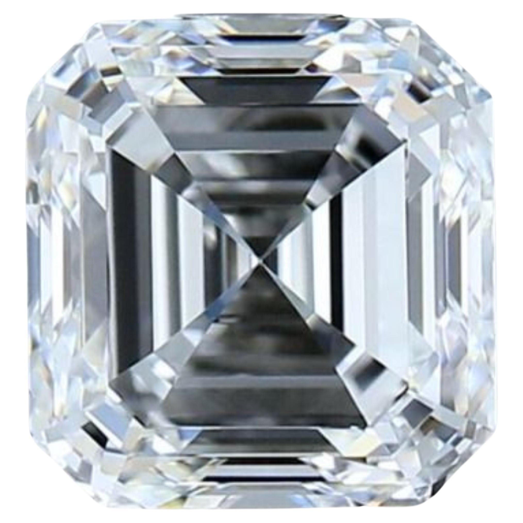 1pc Dazzling 1,51 Karat Quadratischer Smaragdschliff Natürlicher Diamant