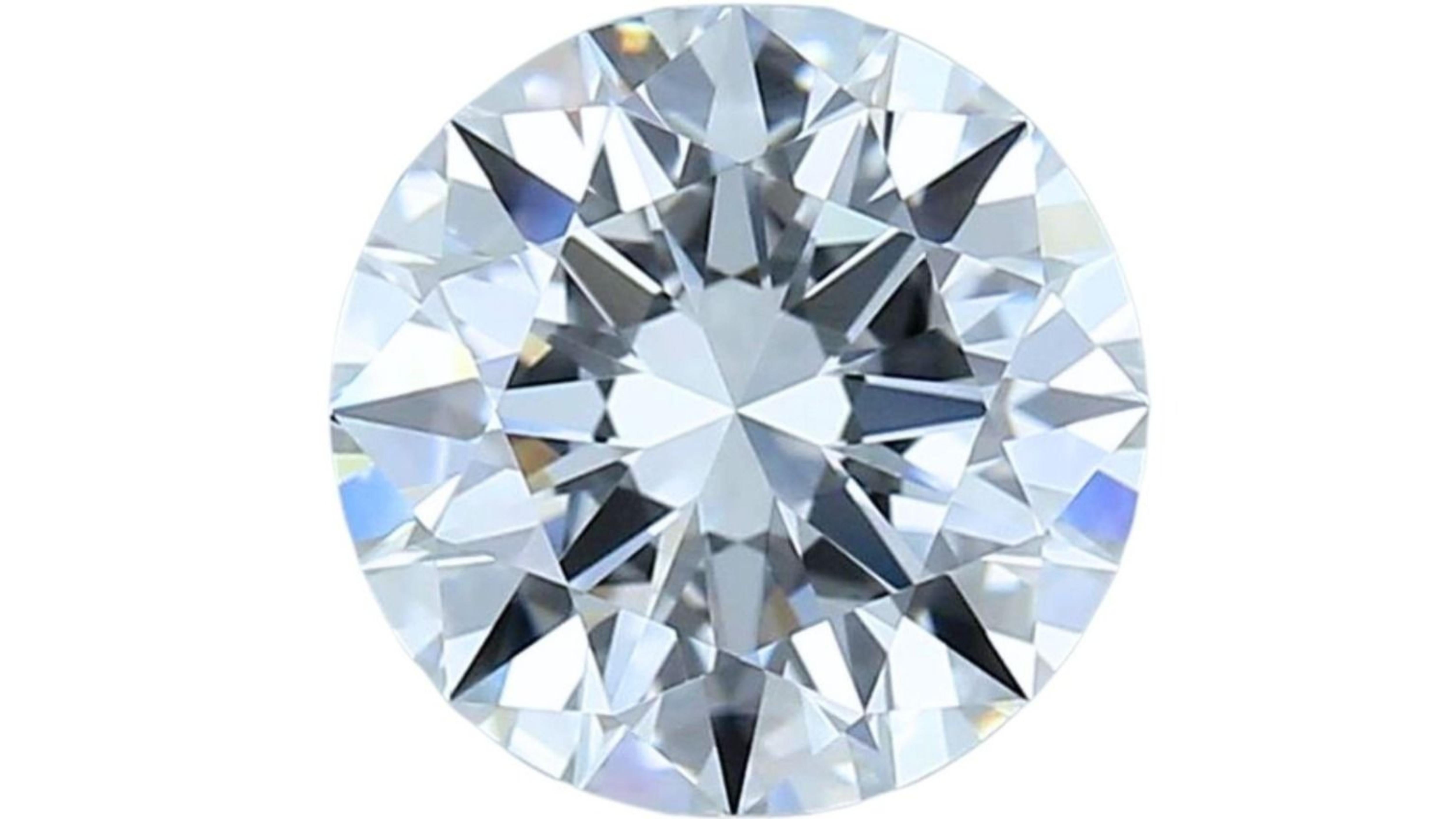 Taille ronde 1pc. Éblouissants diamants naturels taille ronde brillants de 1,95 carat en vente