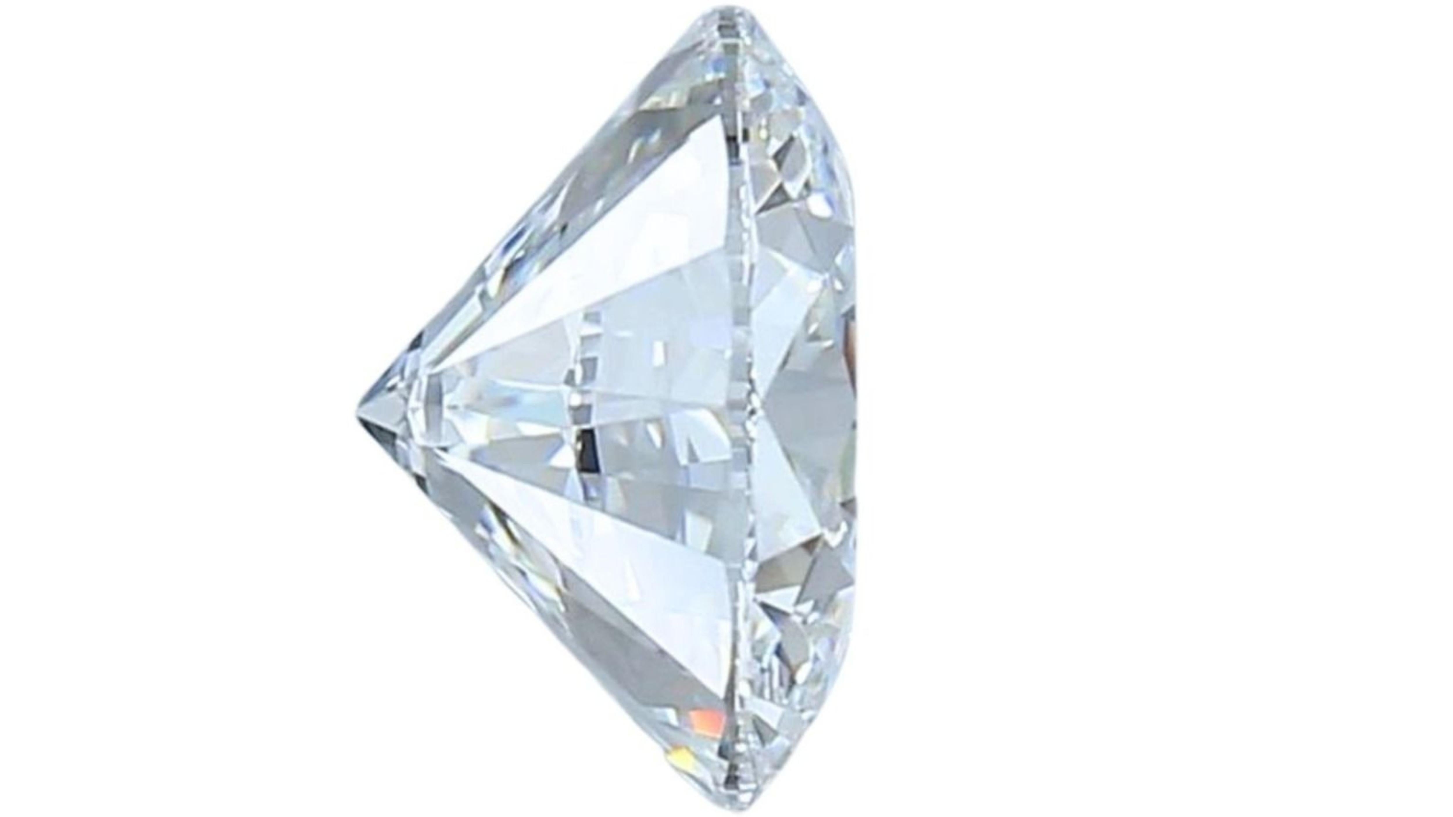 1pc. Éblouissants diamants naturels taille ronde brillants de 1,95 carat en vente 1