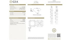 1pc Dazzling 3 Carat Asscher Cut Natural Diamond