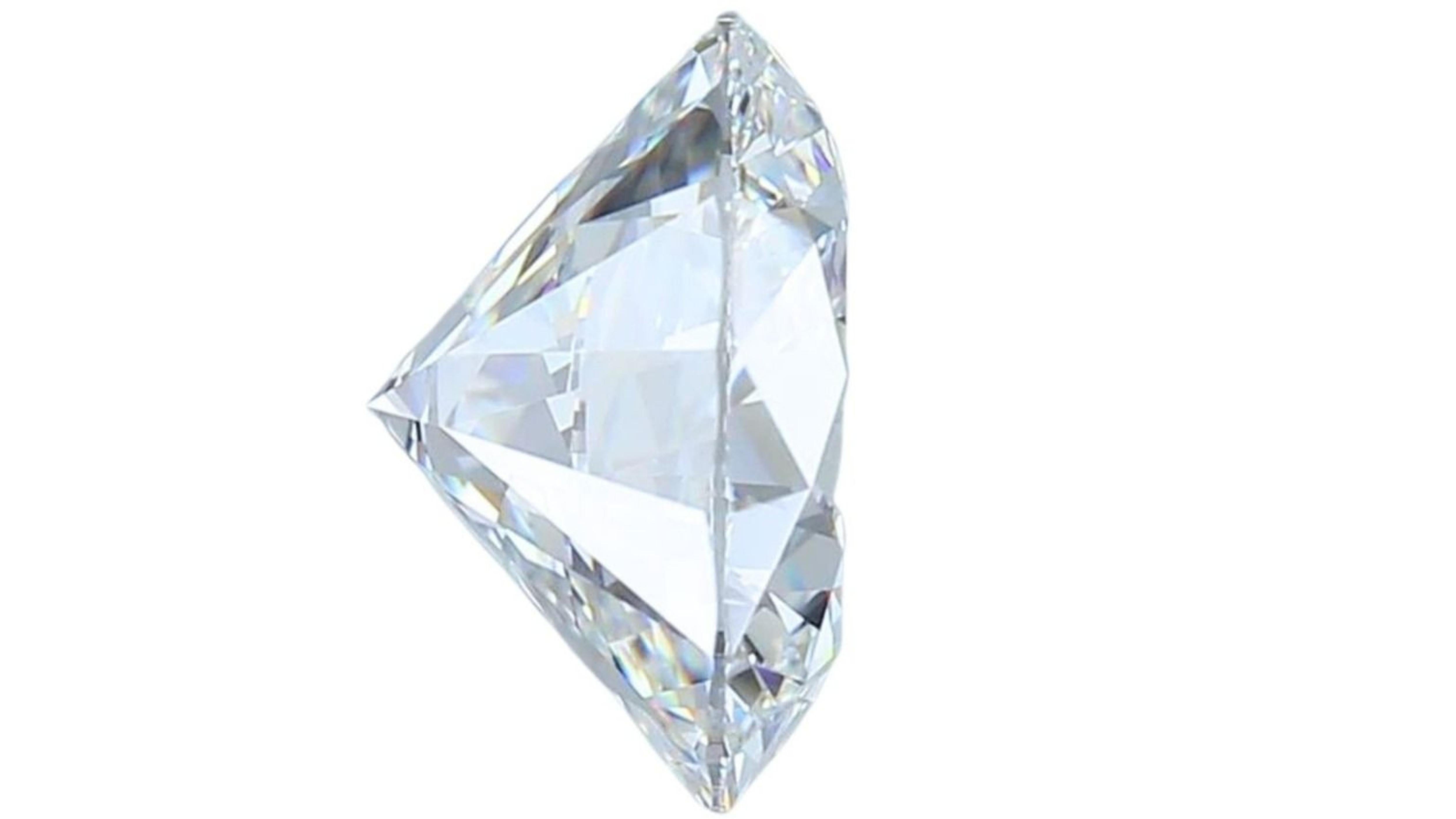 1pc. Dazzling 4.42 Carat Round Brilliant Natural Diamond For Sale 1