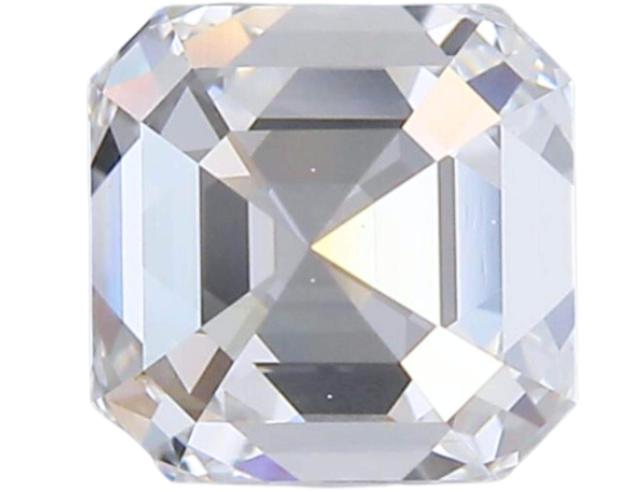 1pc Dazzling Natural cut Emerald diamond in a 1 carat 5
