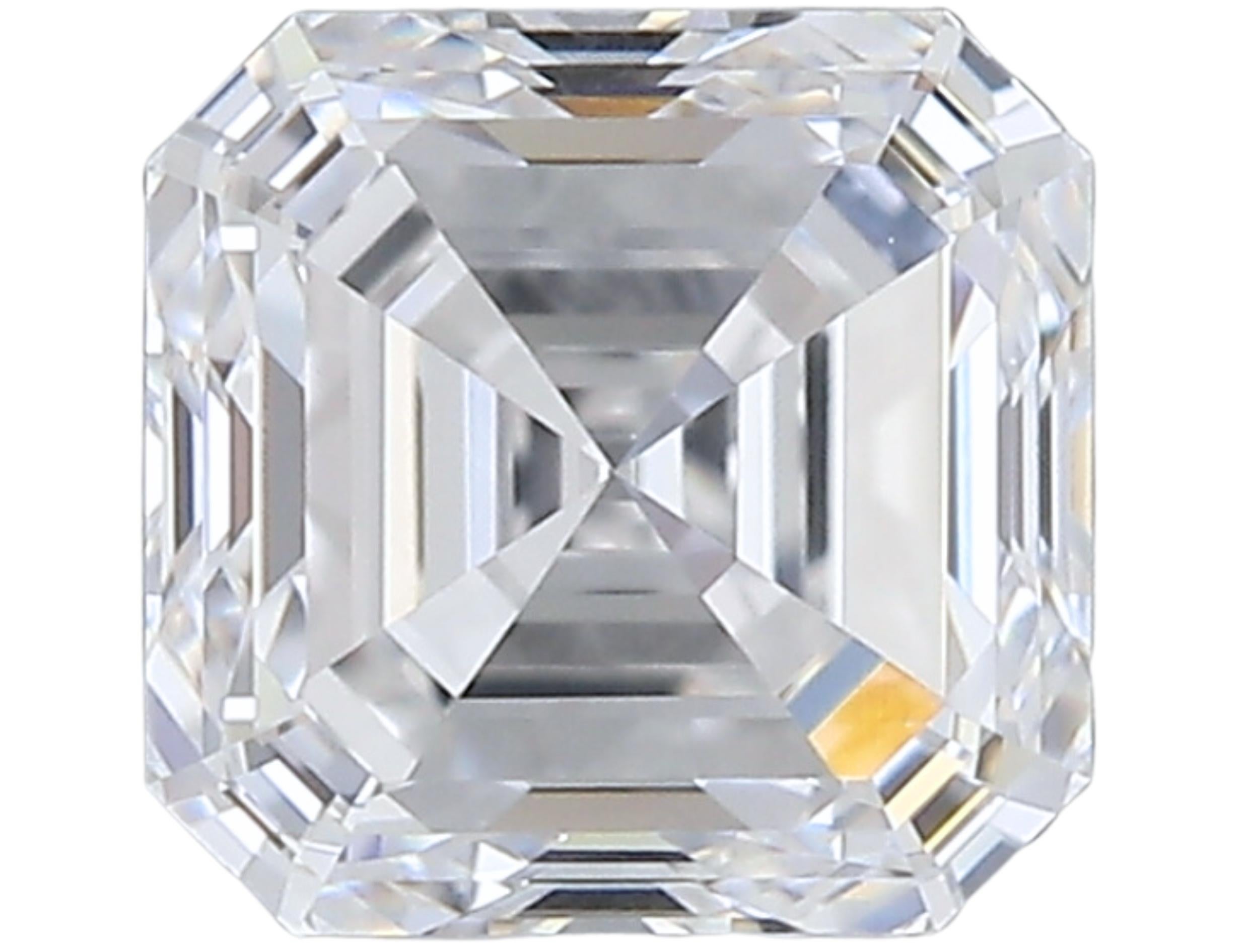 1pc Dazzling Natural cut Emerald diamond in a 1 carat 2