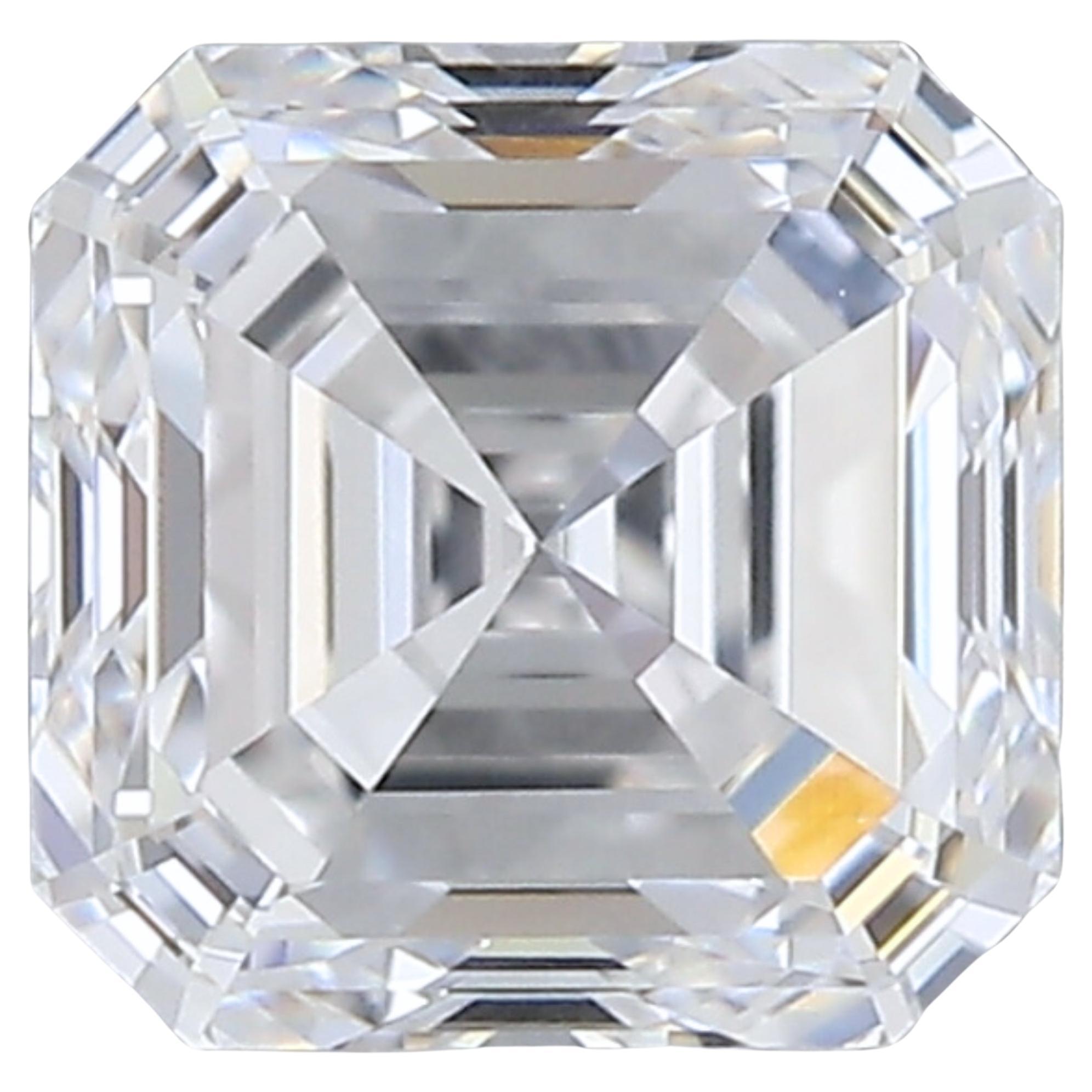 1pc Dazzling Natural cut Emerald diamond in a 1 carat
