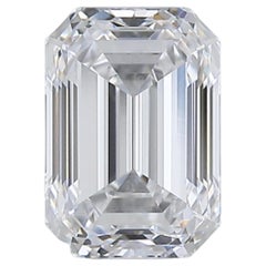 1pc Dazzling Natural cut Emerald diamond in a 1 carat