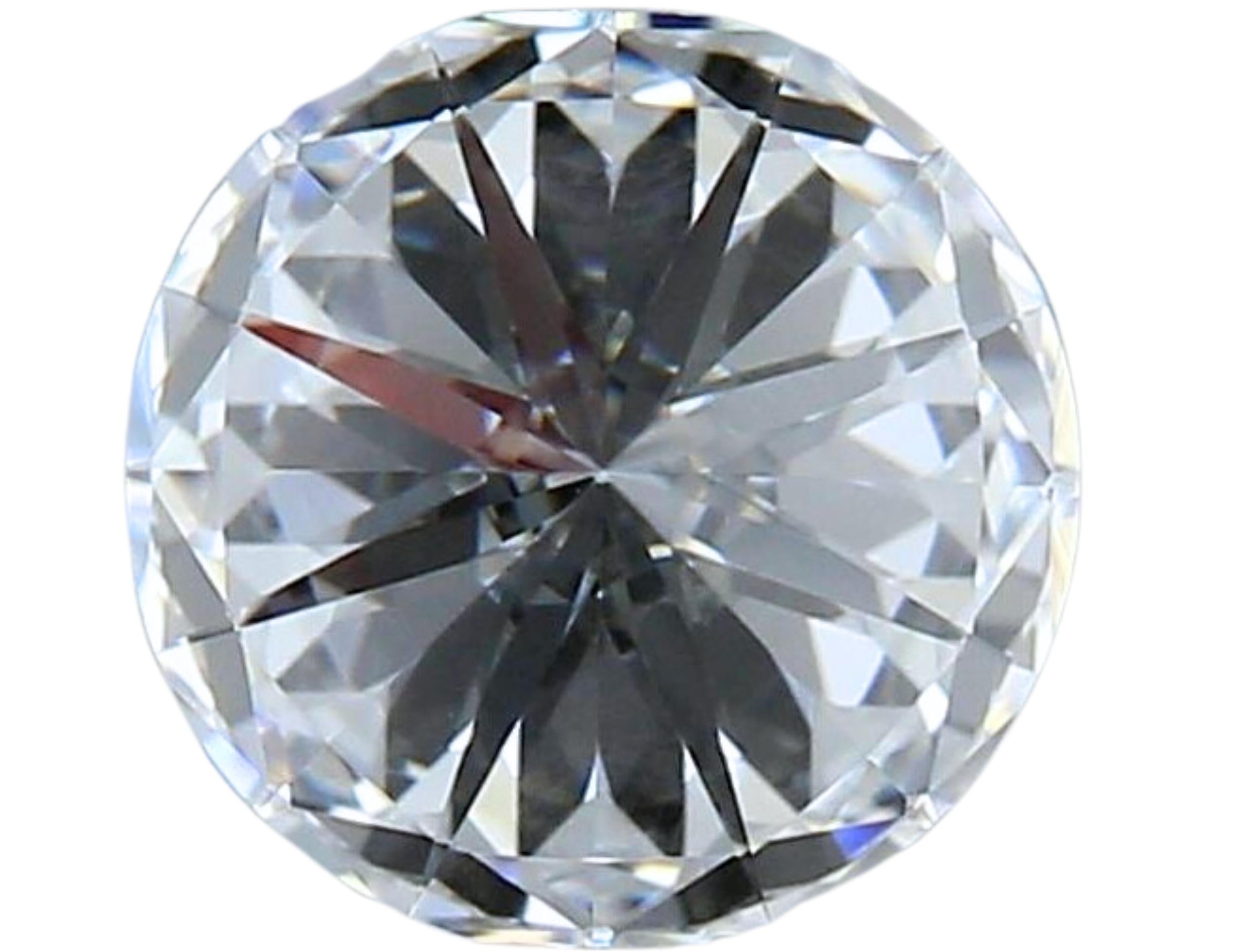 1pc Dazzling Natural cut Round diamond in a .82 carat For Sale 5