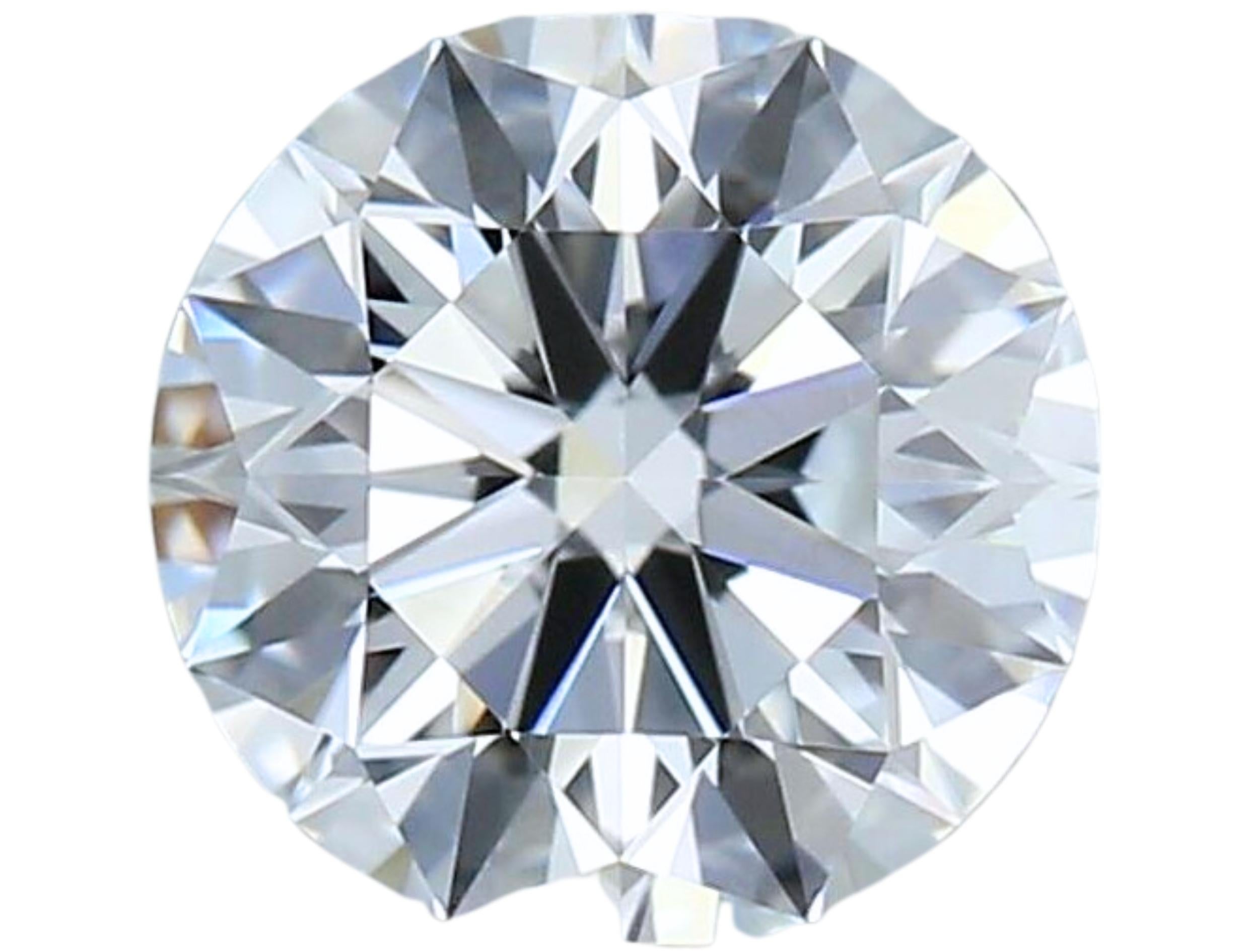 Round Cut 1pc Dazzling Natural cut Round diamond in a .82 carat For Sale