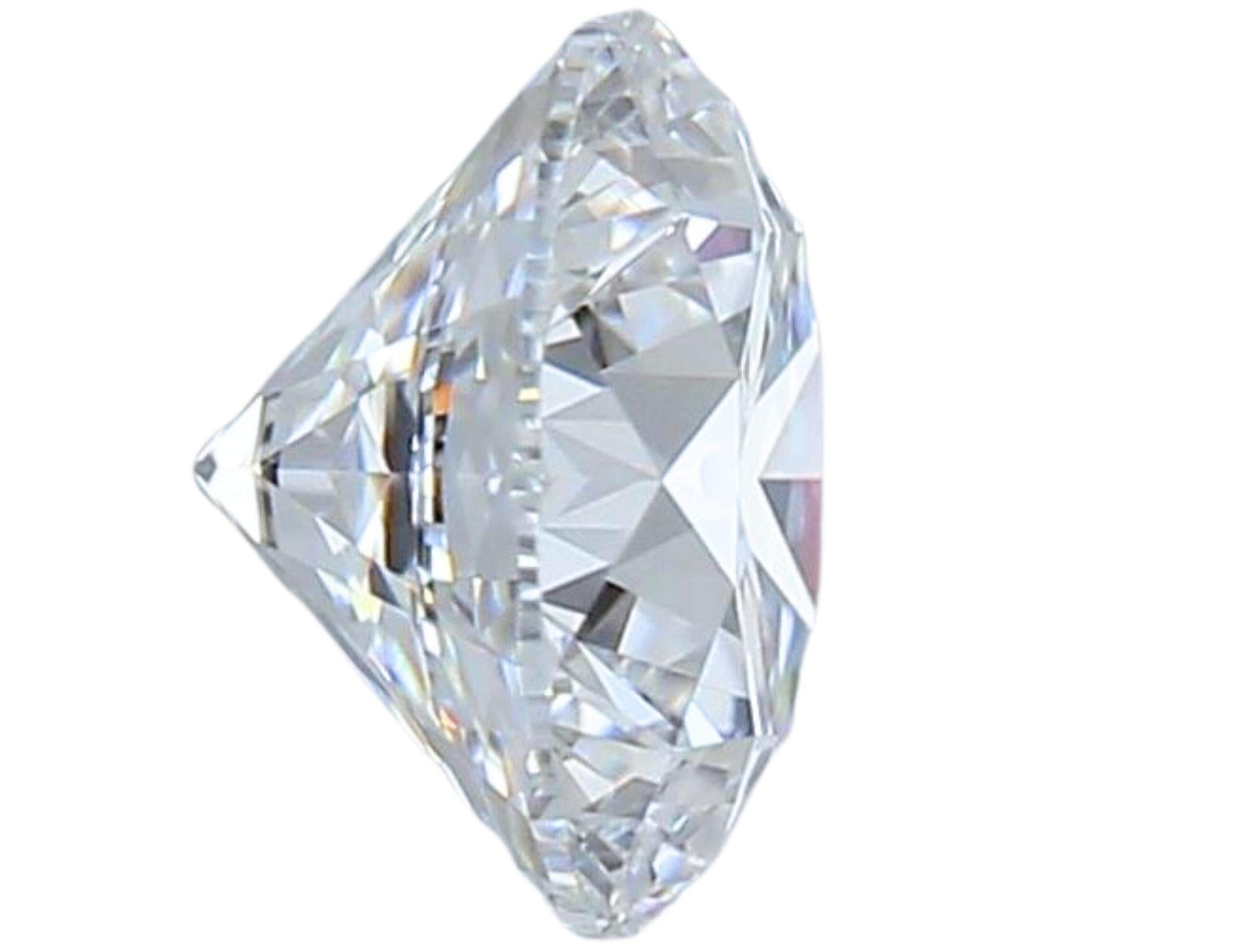 1 Stück schillernder runder Diamant im natürlichen Schliff in einem .82 Karat im Zustand „Neu“ im Angebot in רמת גן, IL