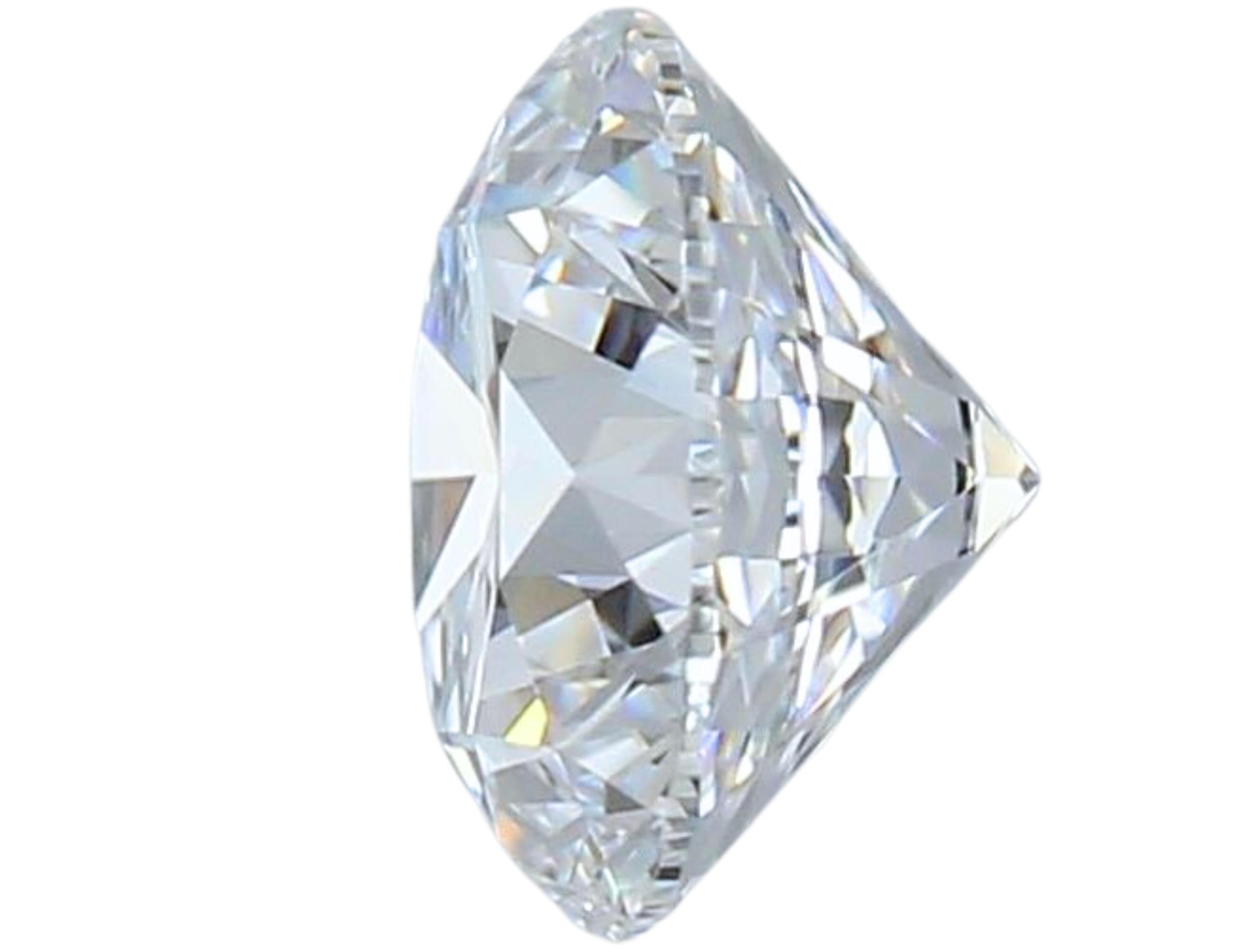 1 Stück schillernder runder Diamant im natürlichen Schliff in einem .82 Karat Damen im Angebot