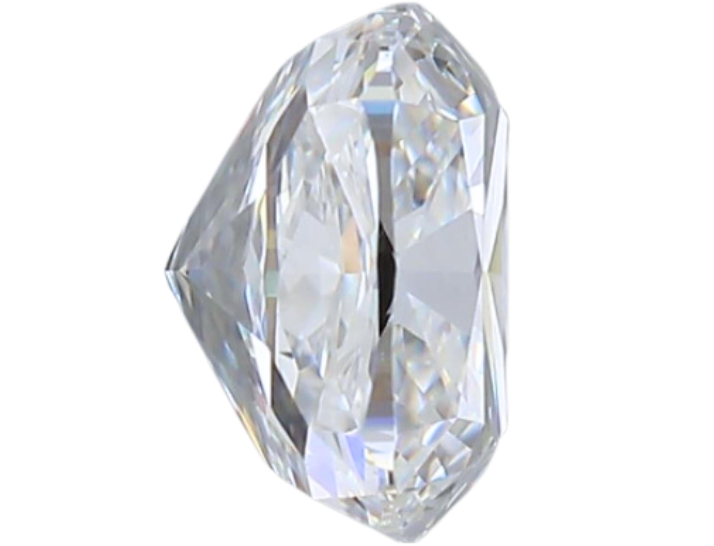 Women's 1pc Glamorous Natural cut Cushion diamond in a 1.15 carat For Sale