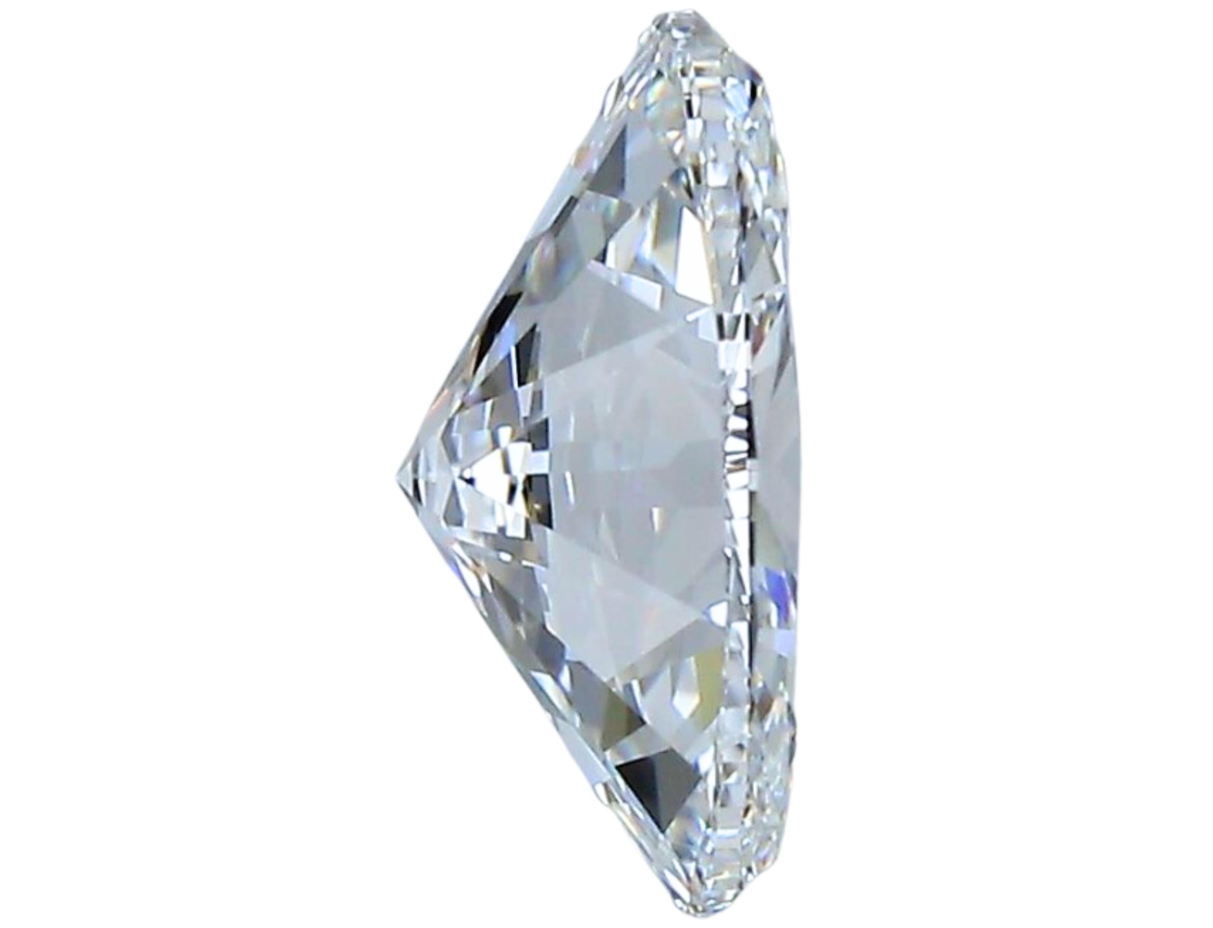 1pc Glamorous Natural cut Oval diamond in a 1.50 carat In New Condition For Sale In רמת גן, IL