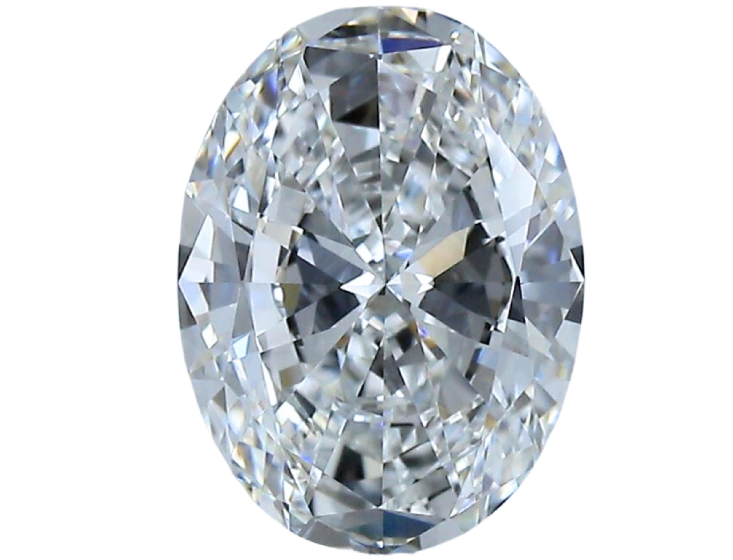 1pc Glamorous Natural cut Oval diamond in a 1.50 carat For Sale 2