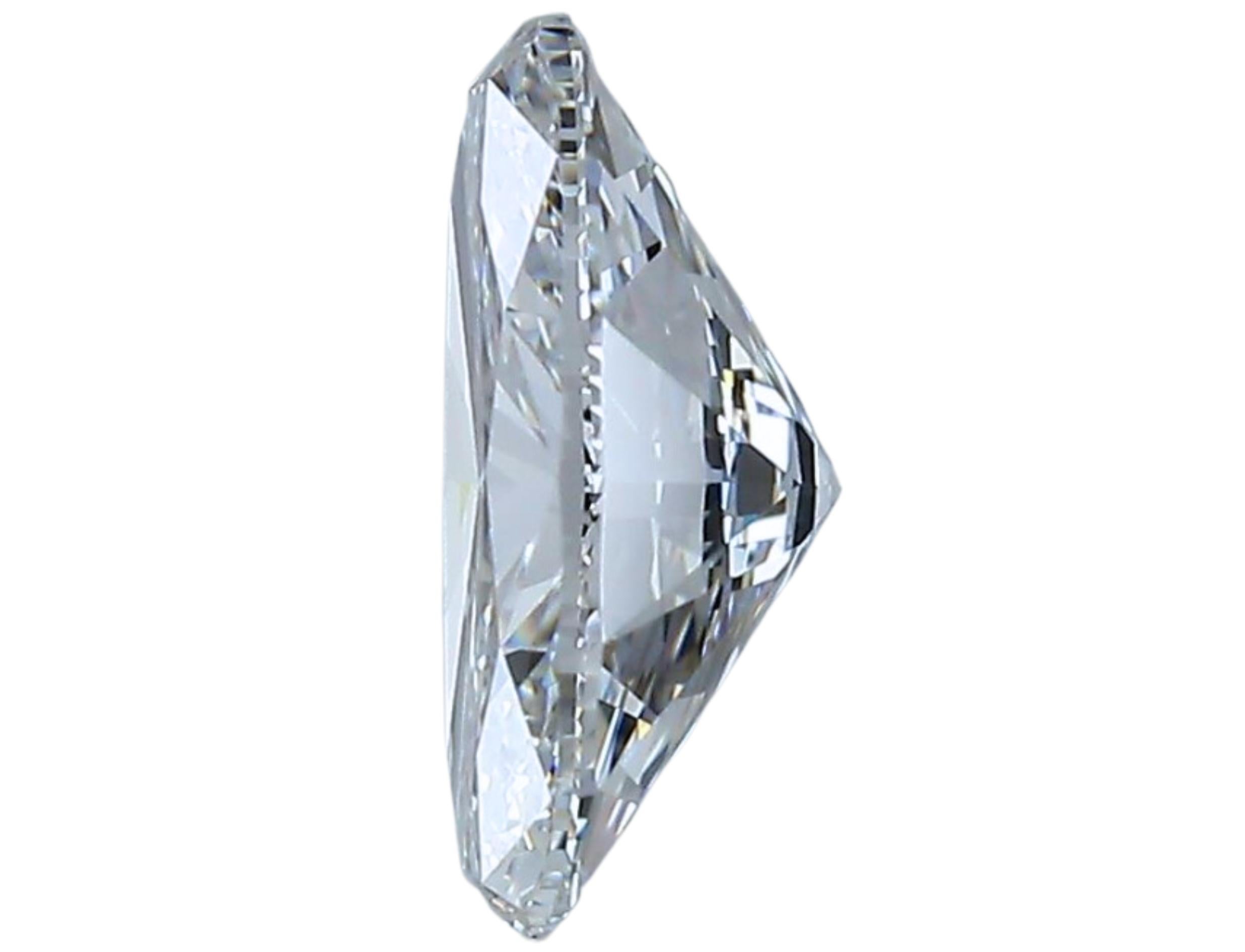 1pc Glamorous Natural cut Oval diamond in a 1.50 carat For Sale 4