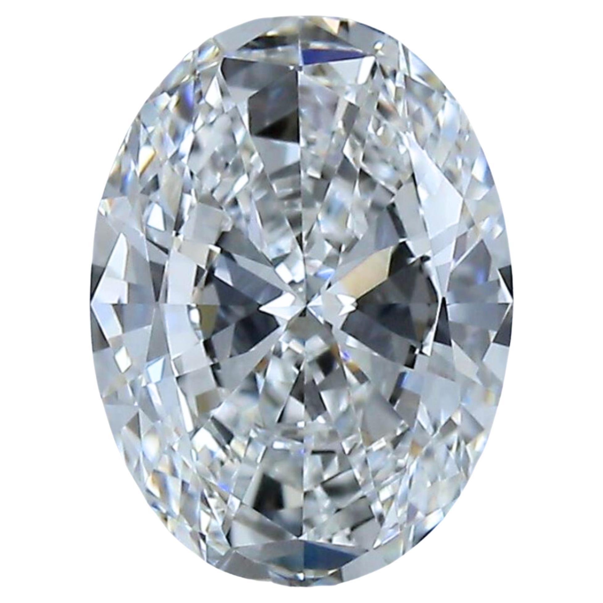 1pc Glamorous Natural cut Oval diamond in a 1.50 carat For Sale