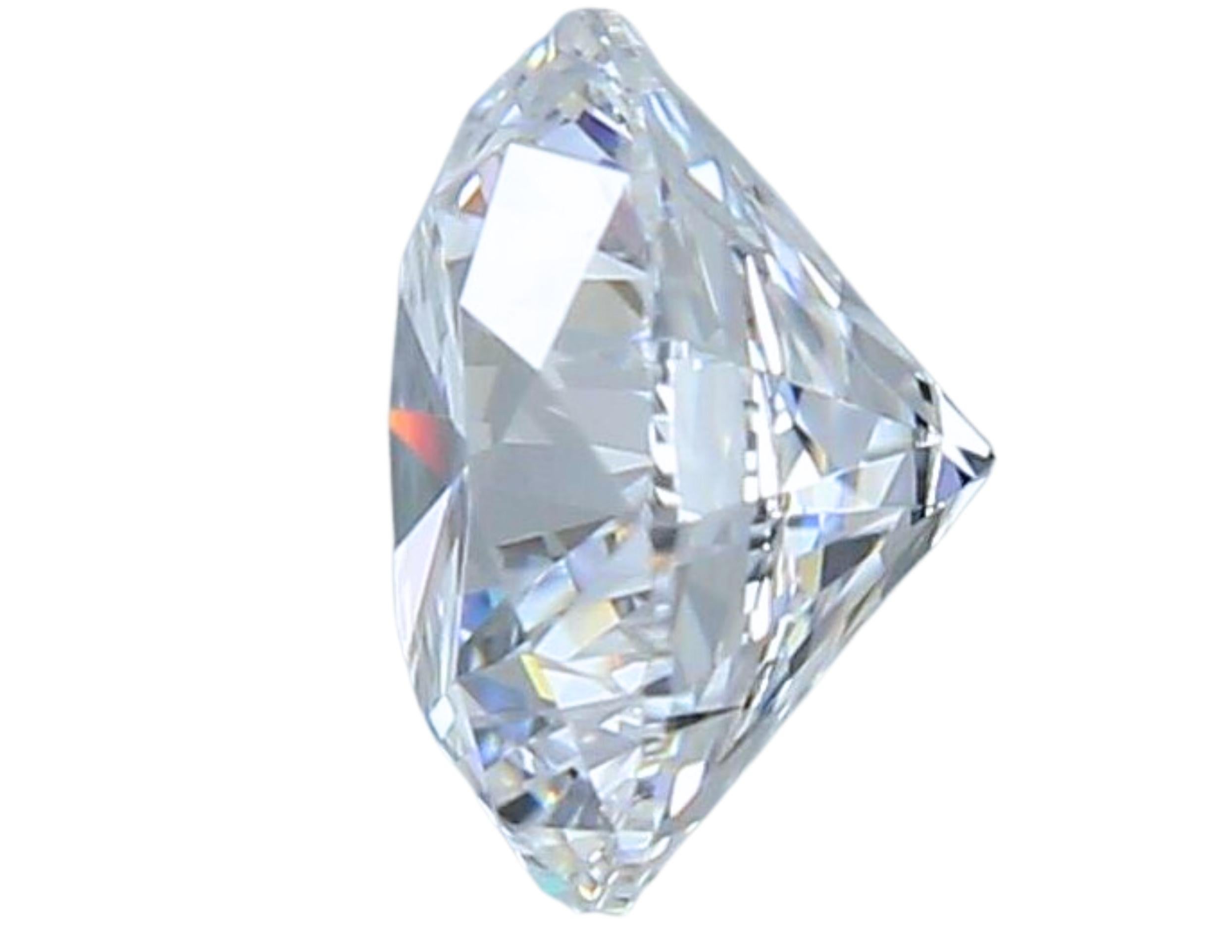 1 Stück Glamouröser runder Diamant im natürlichen Schliff in einem .61 Karat  Damen im Angebot