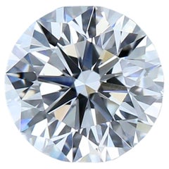 1pc Glamorous Natural cut Round diamond in a .61 carat 