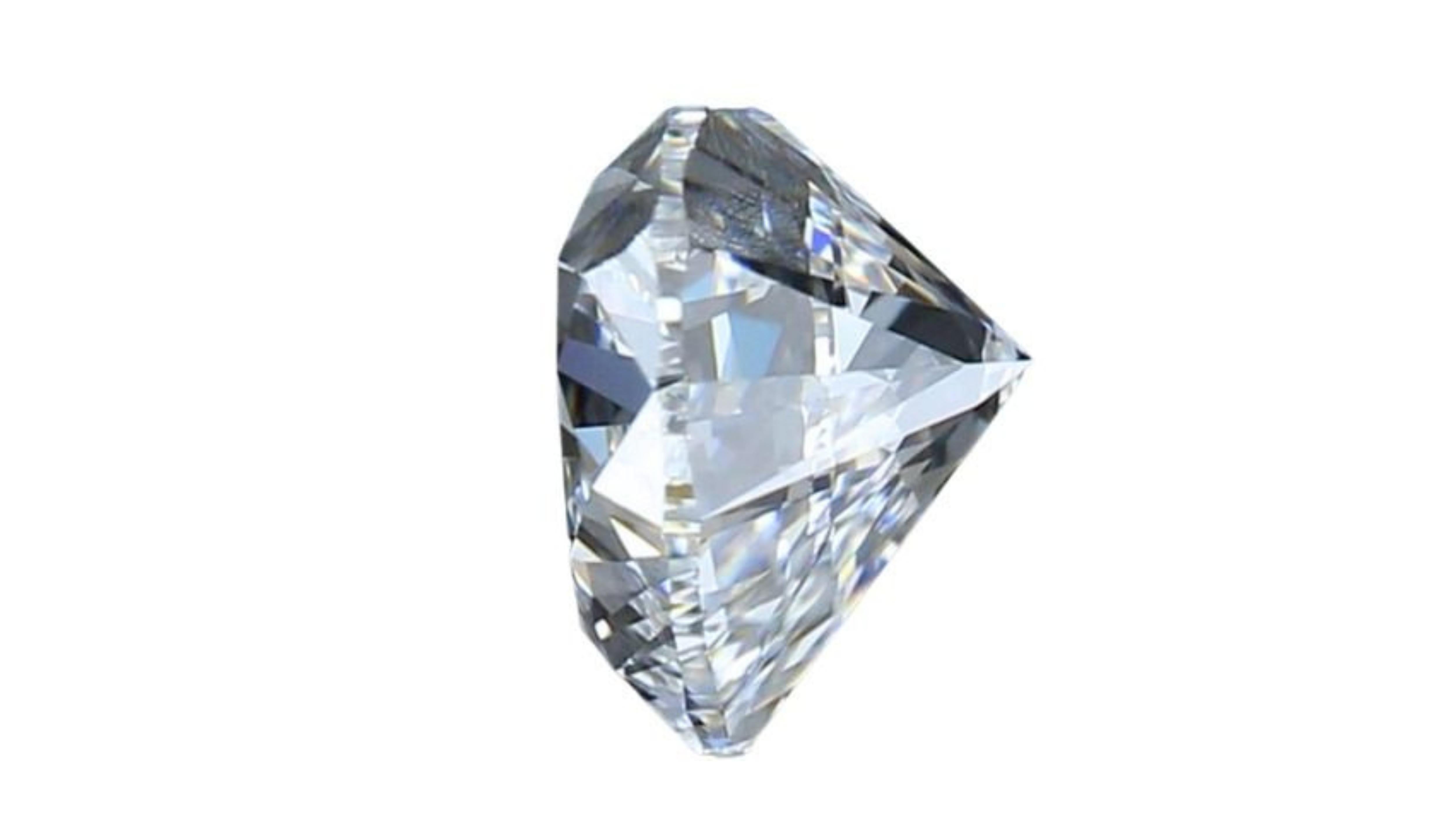 1 Stück Gliterring 1,01 Herz Brillantschliff natürlicher Diamant (Herzschliff) im Angebot