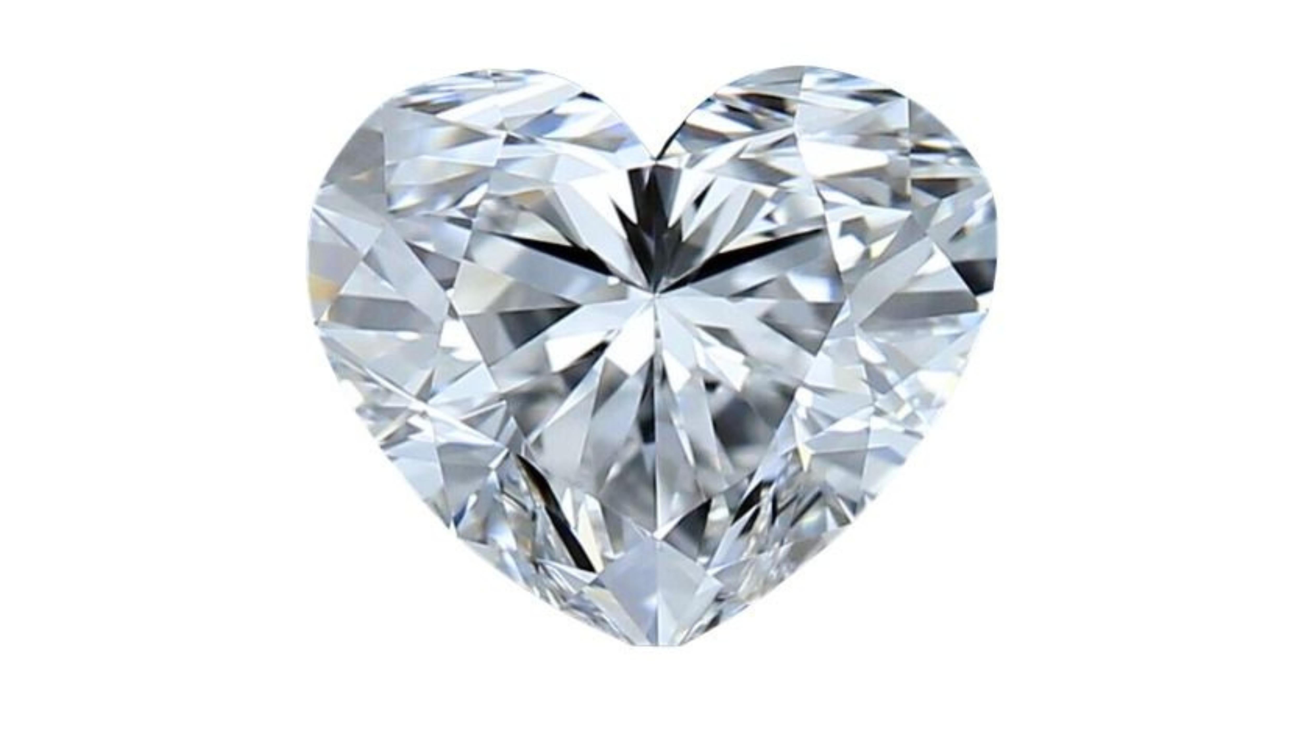 1pc Gliterring 1.01 Heart Brilliant Cut Natural Diamond For Sale 4