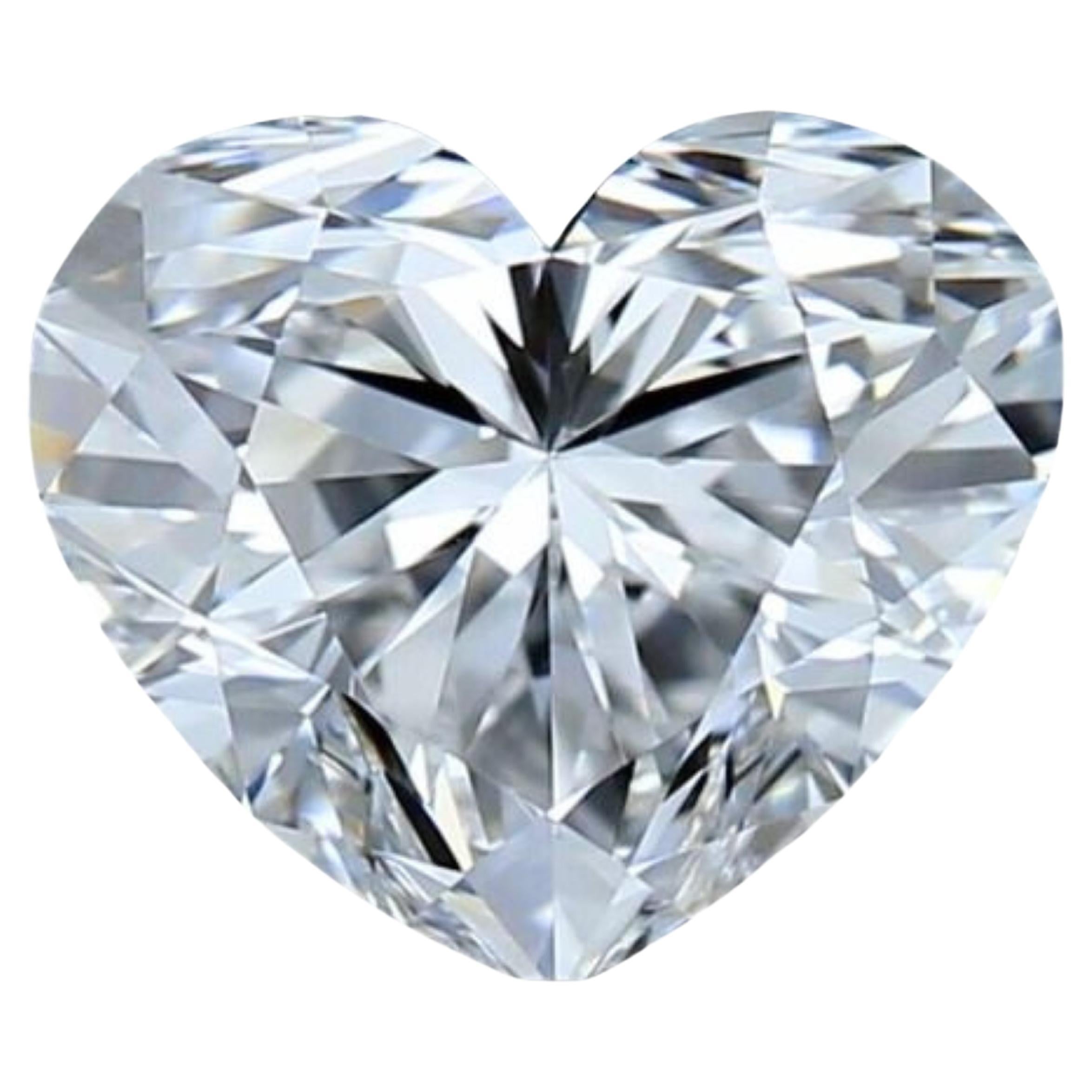 1pc Gliterring 1.01 Heart Brilliant Cut Natural Diamond For Sale