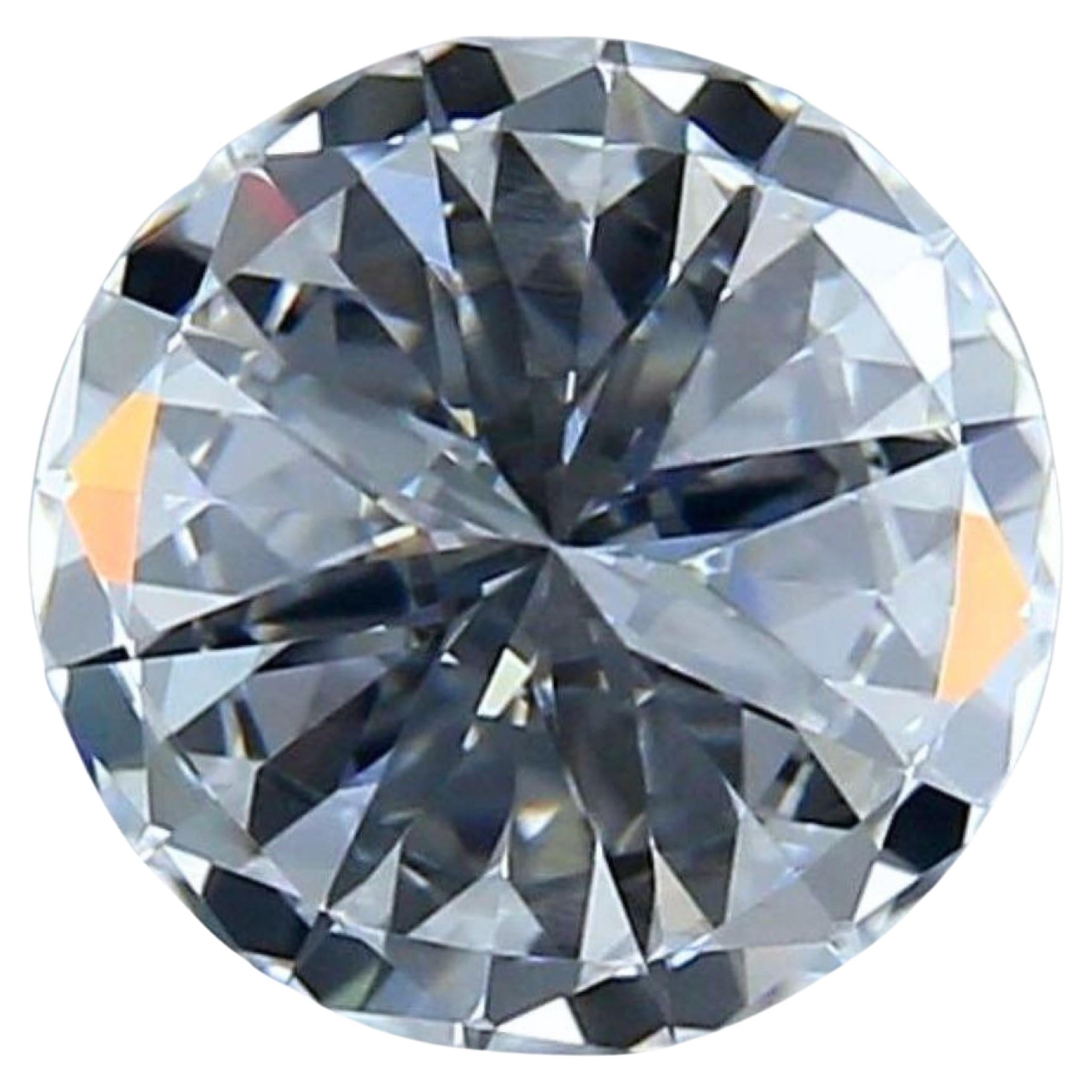 1pc. Glittering 2.08 Carat Round Brilliant Cut Natural Diamonds