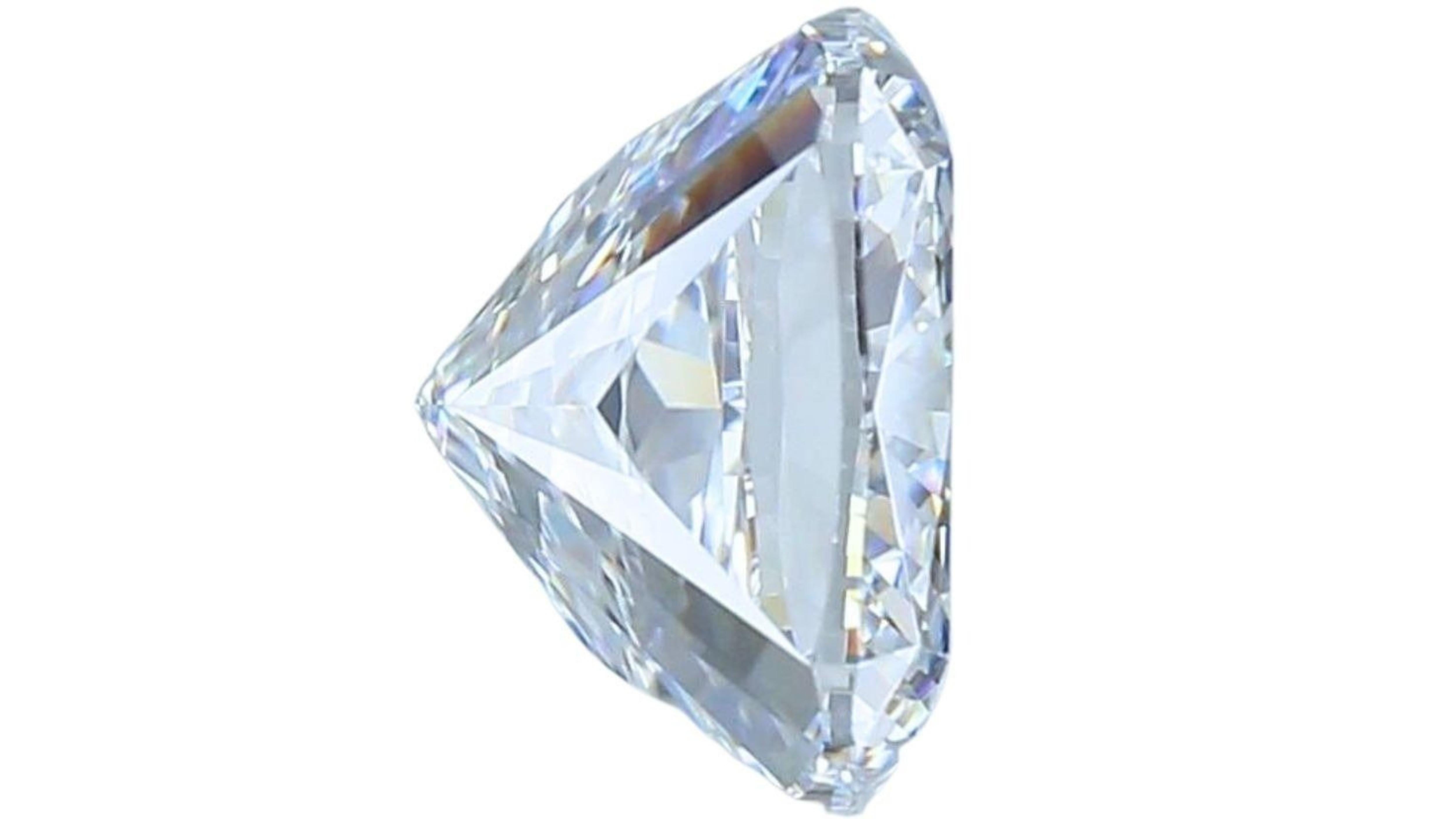 1pc. Glittering 4.01 Cushion Modified Brilliant Natural Diamond In New Condition For Sale In רמת גן, IL