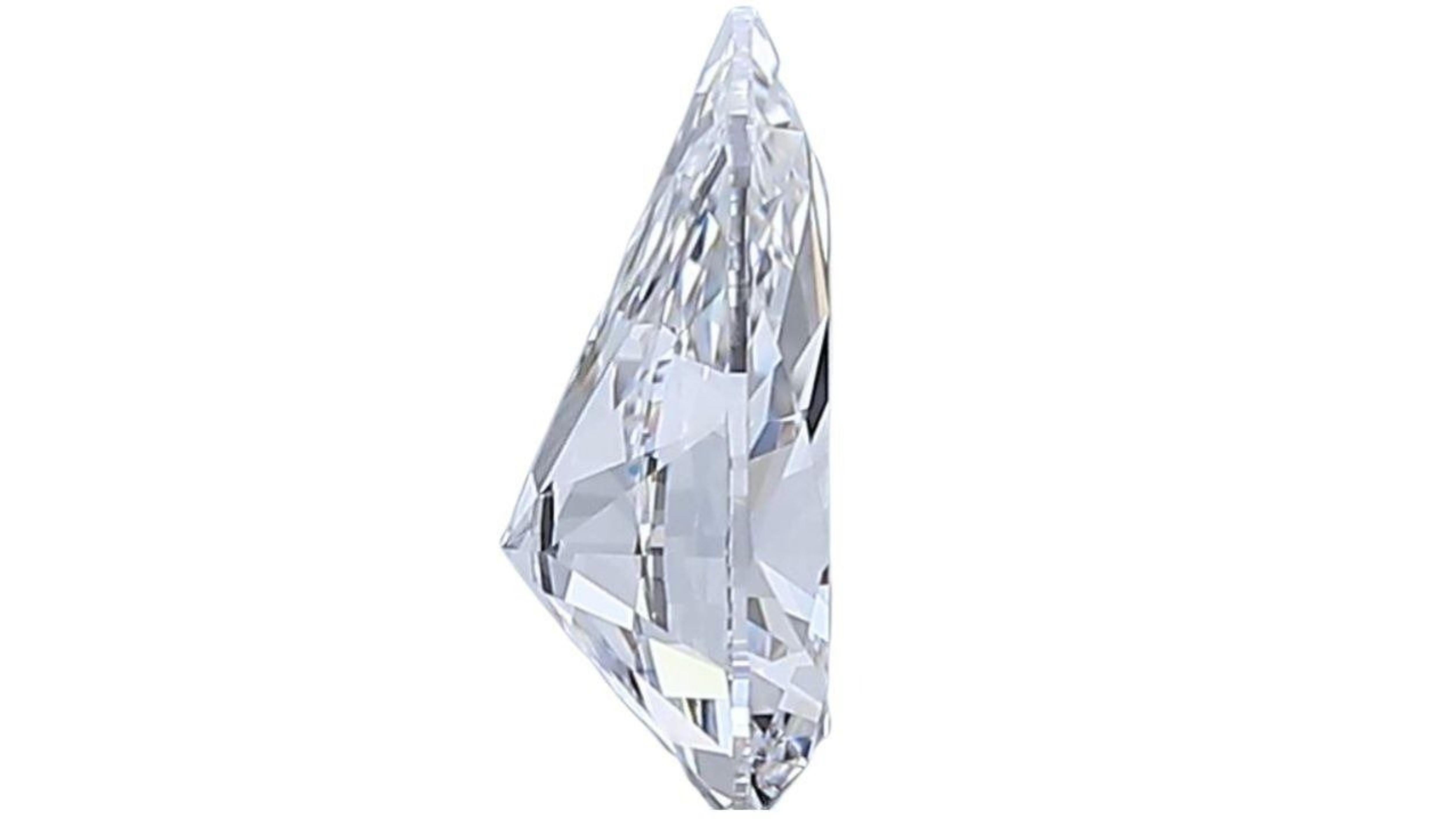 1pc. Glittering .75 Pear BRilliant Cut Natural Diamond 1