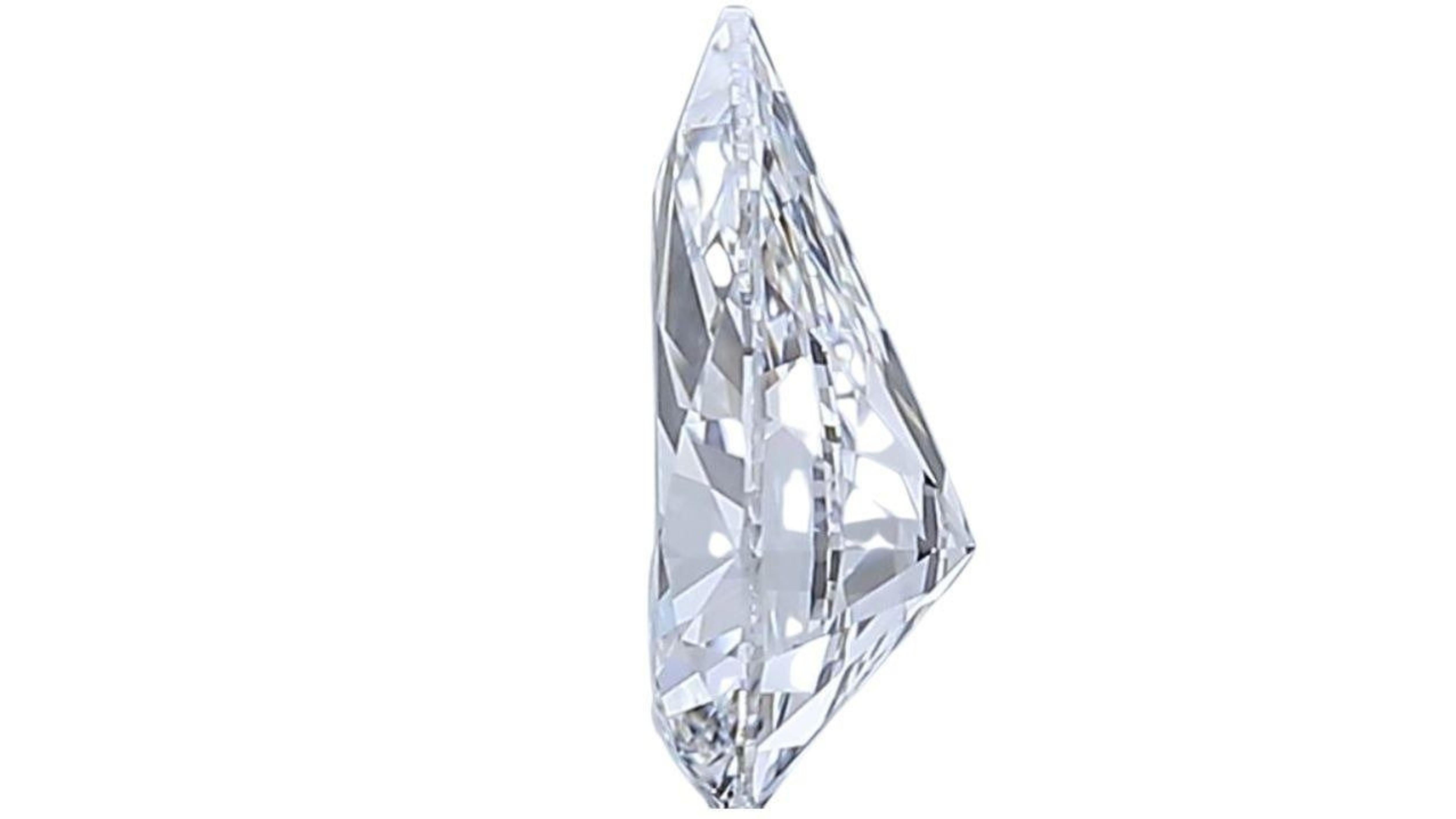 1pc. Glittering .75 Pear BRilliant Cut Natural Diamond 2