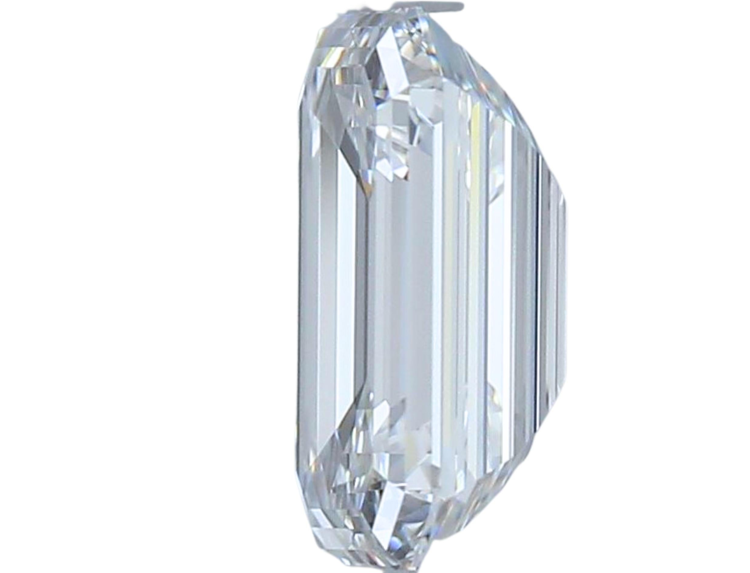 1pc Glittering Natural cut Emerald diamond in a 1.06 carat For Sale 4