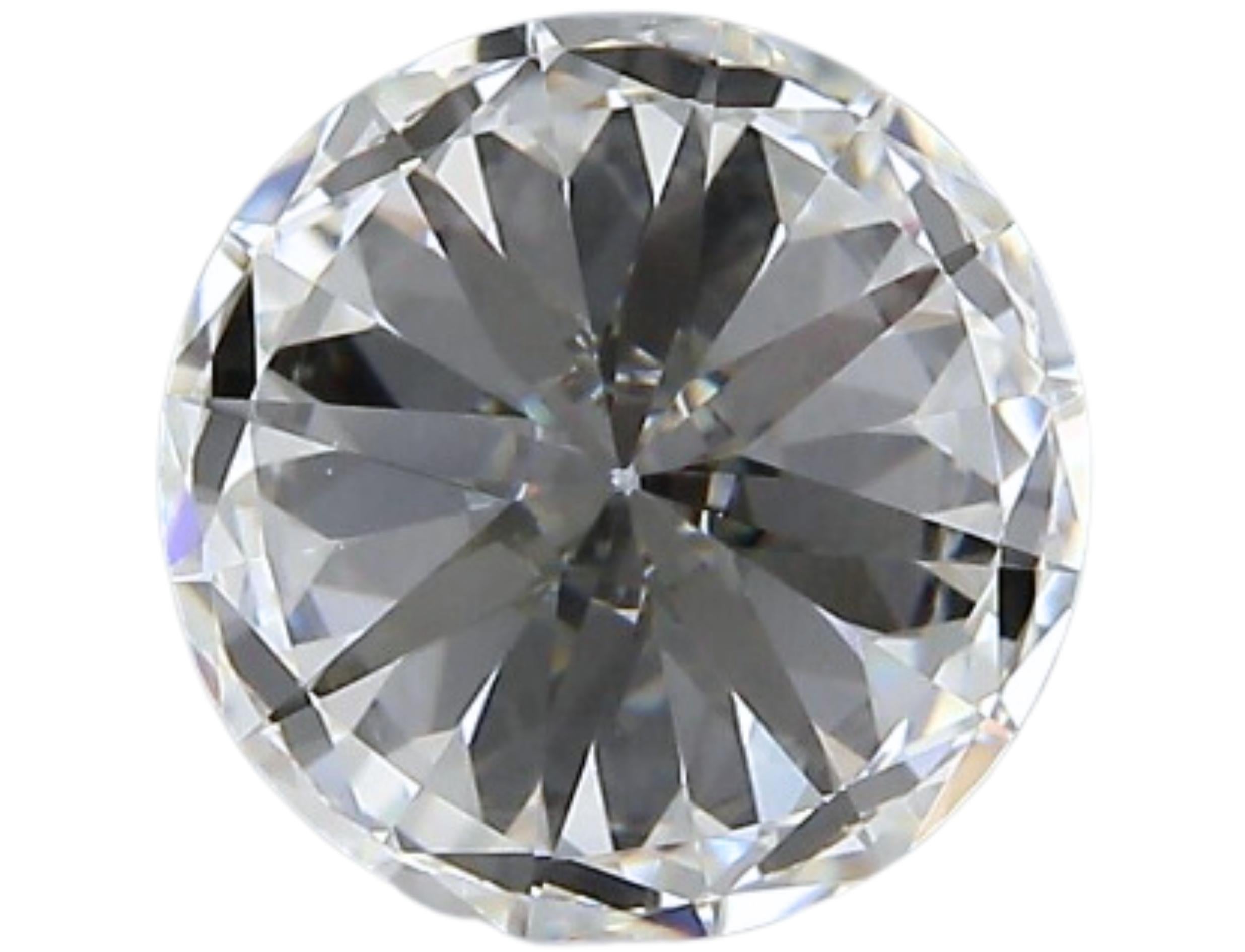 1pc Glittering Natural cut Round diamond in a 1.20 carat For Sale 5