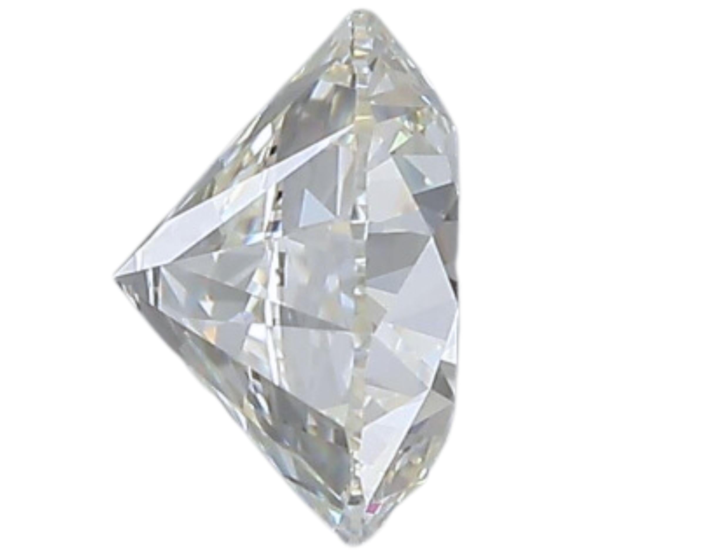 1pc Glittering Natural cut Round diamond in a 1.20 carat For Sale 3