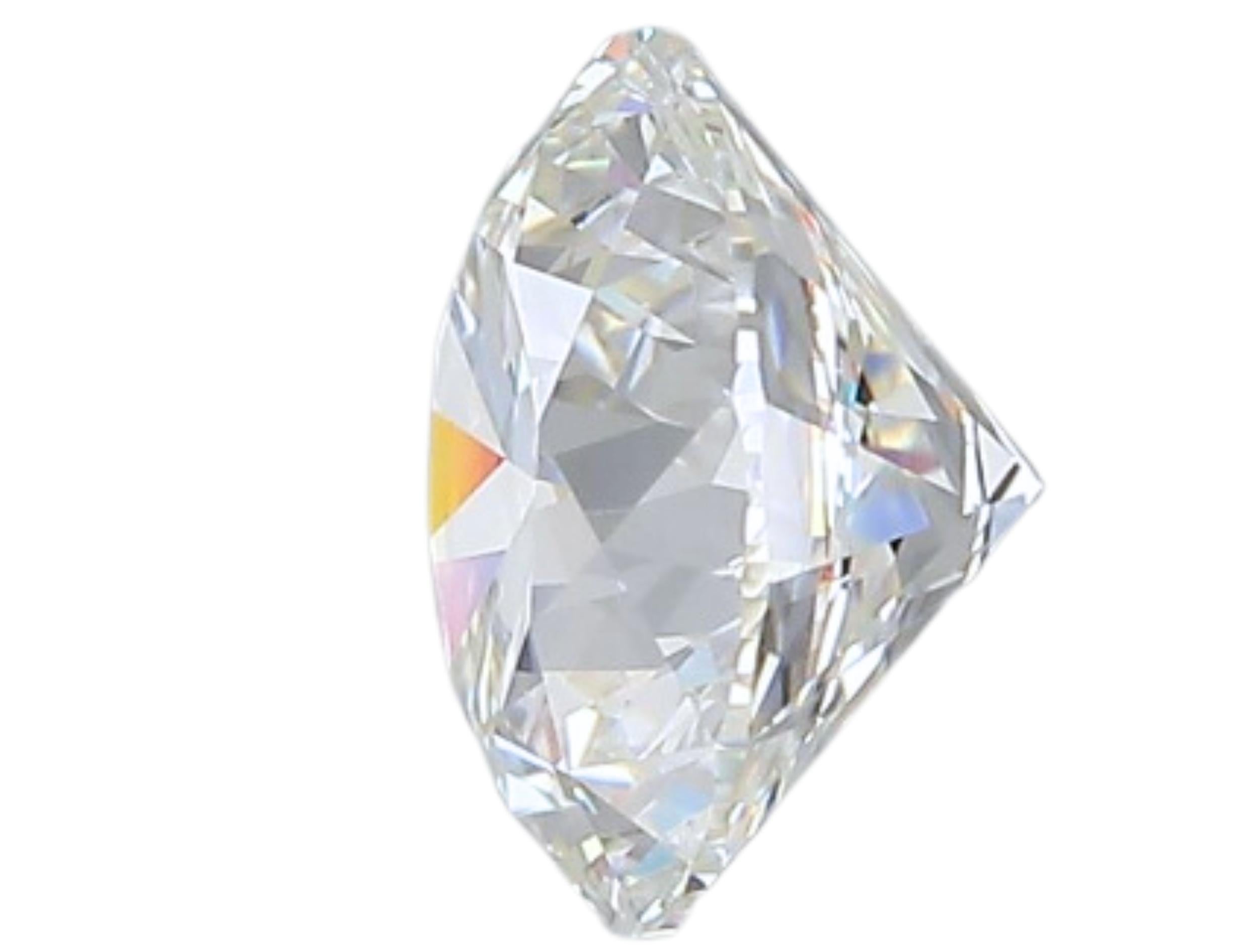 1pc Glittering Natural cut Round diamond in a 1.20 carat For Sale 4