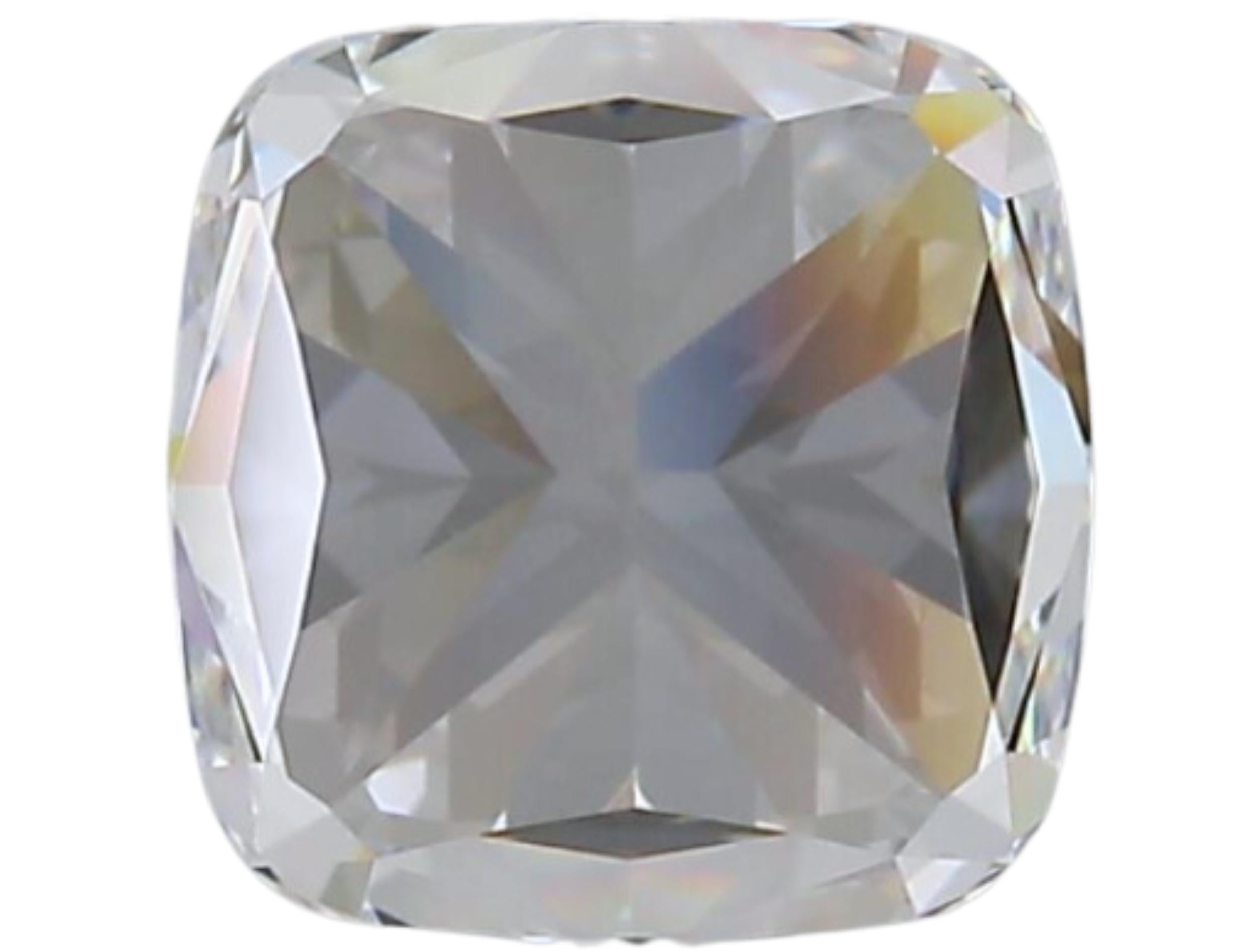 1pc Pretty Natural cut Cushion diamond in a 1.50 carat  For Sale 5