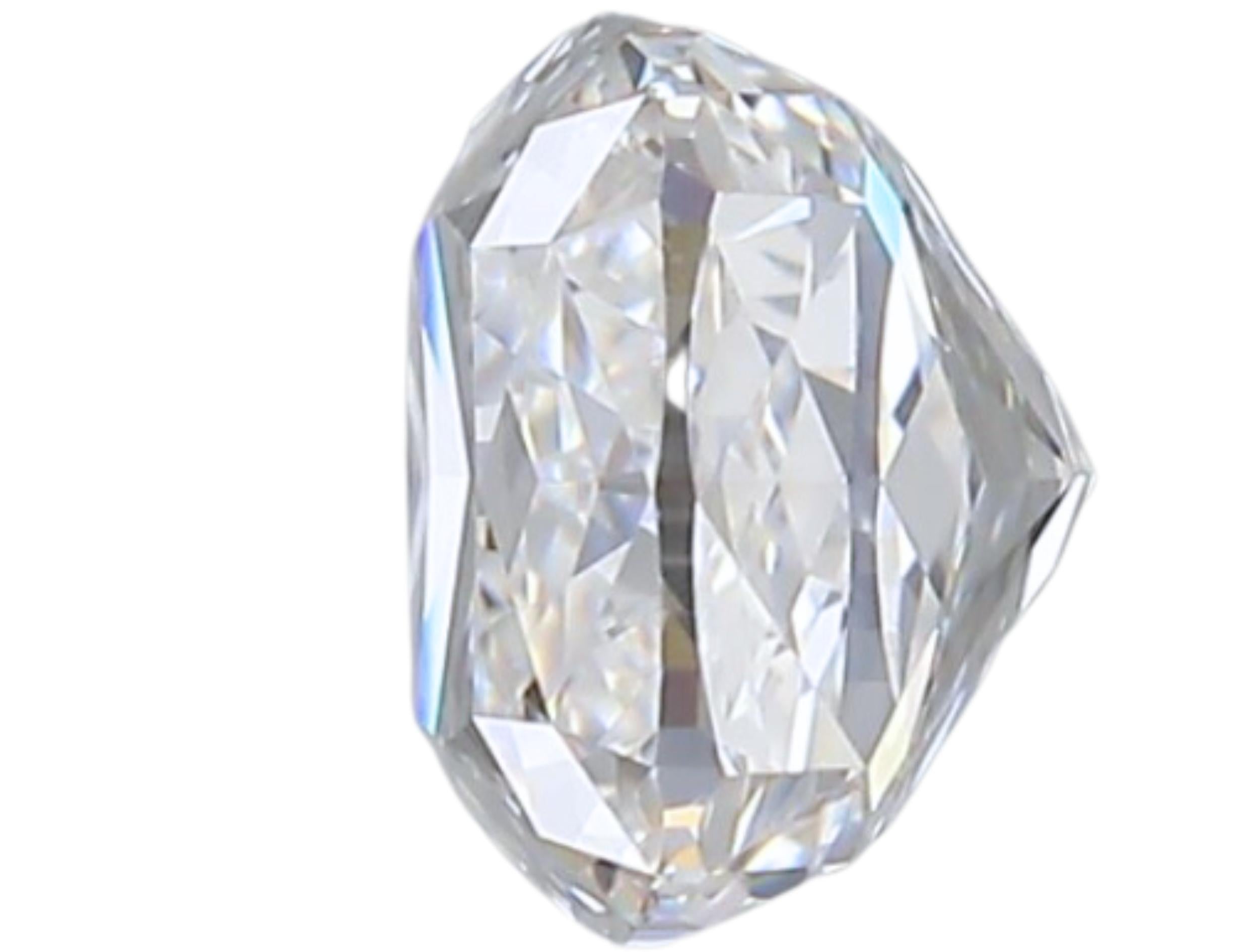 1pc Pretty Natural cut Cushion diamond in a 1.50 carat  In New Condition For Sale In רמת גן, IL