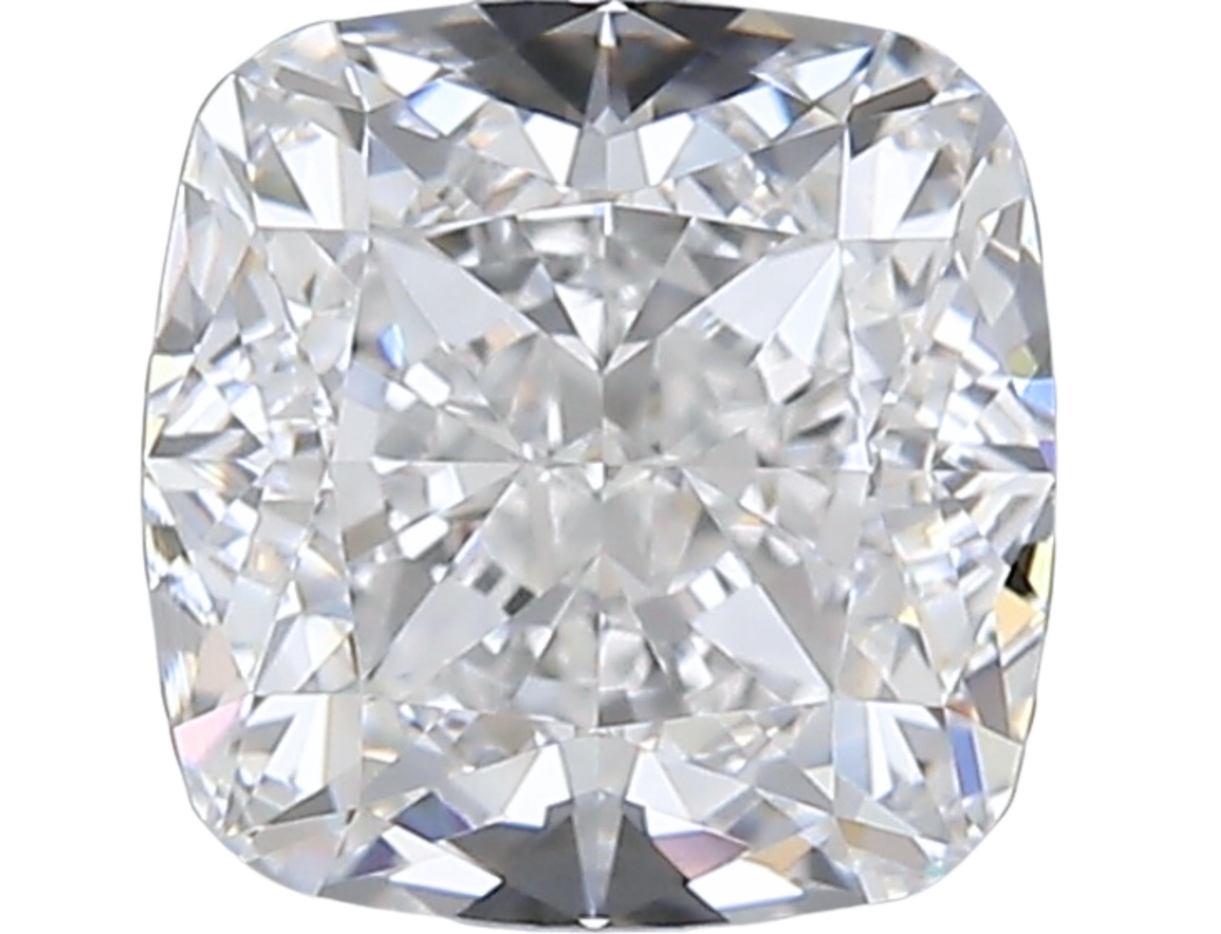1pc Pretty Natural cut Cushion diamond in a 1.50 carat  For Sale 3