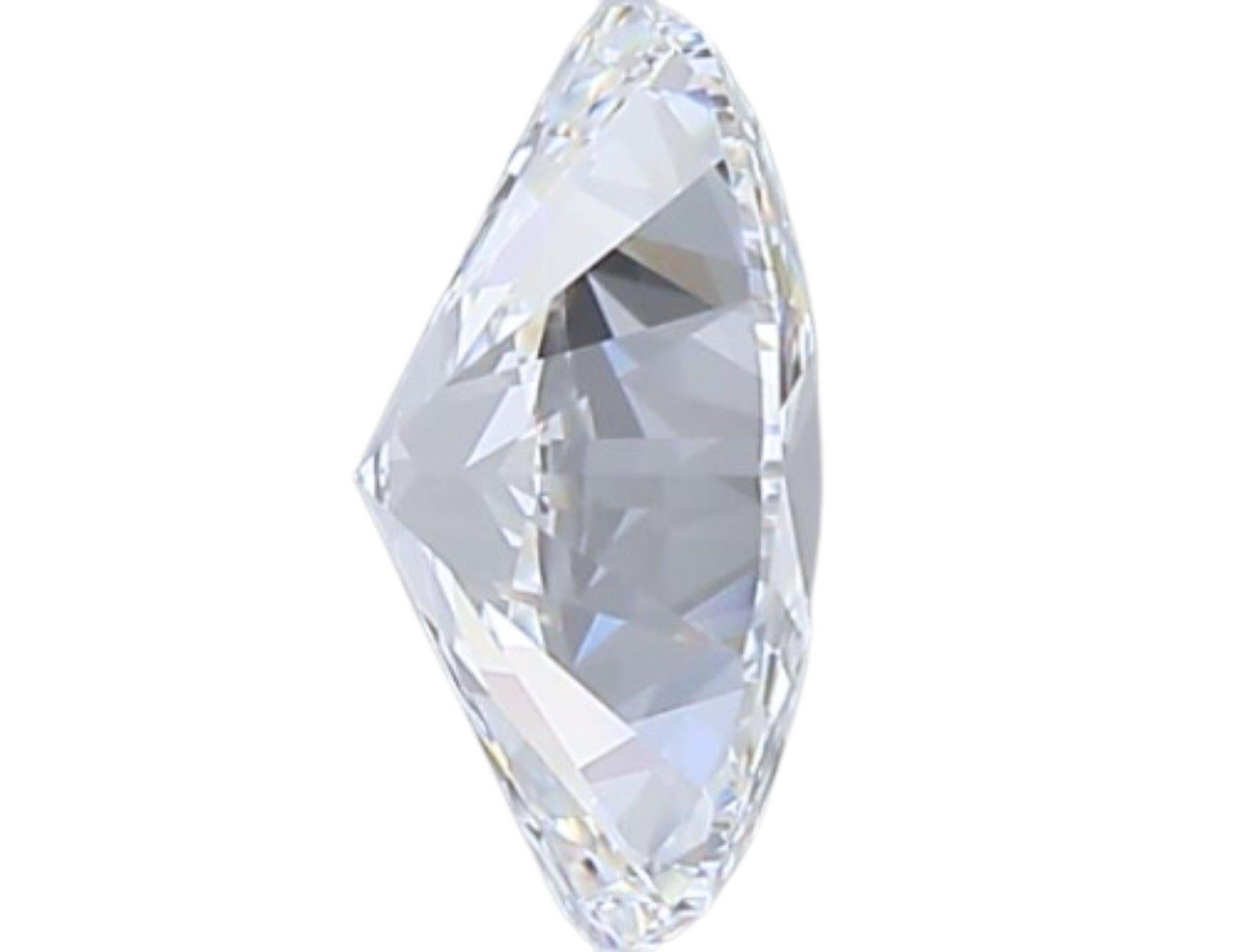 1pc Pretty Natural cut Oval diamond in a 1.02 carat In New Condition For Sale In רמת גן, IL