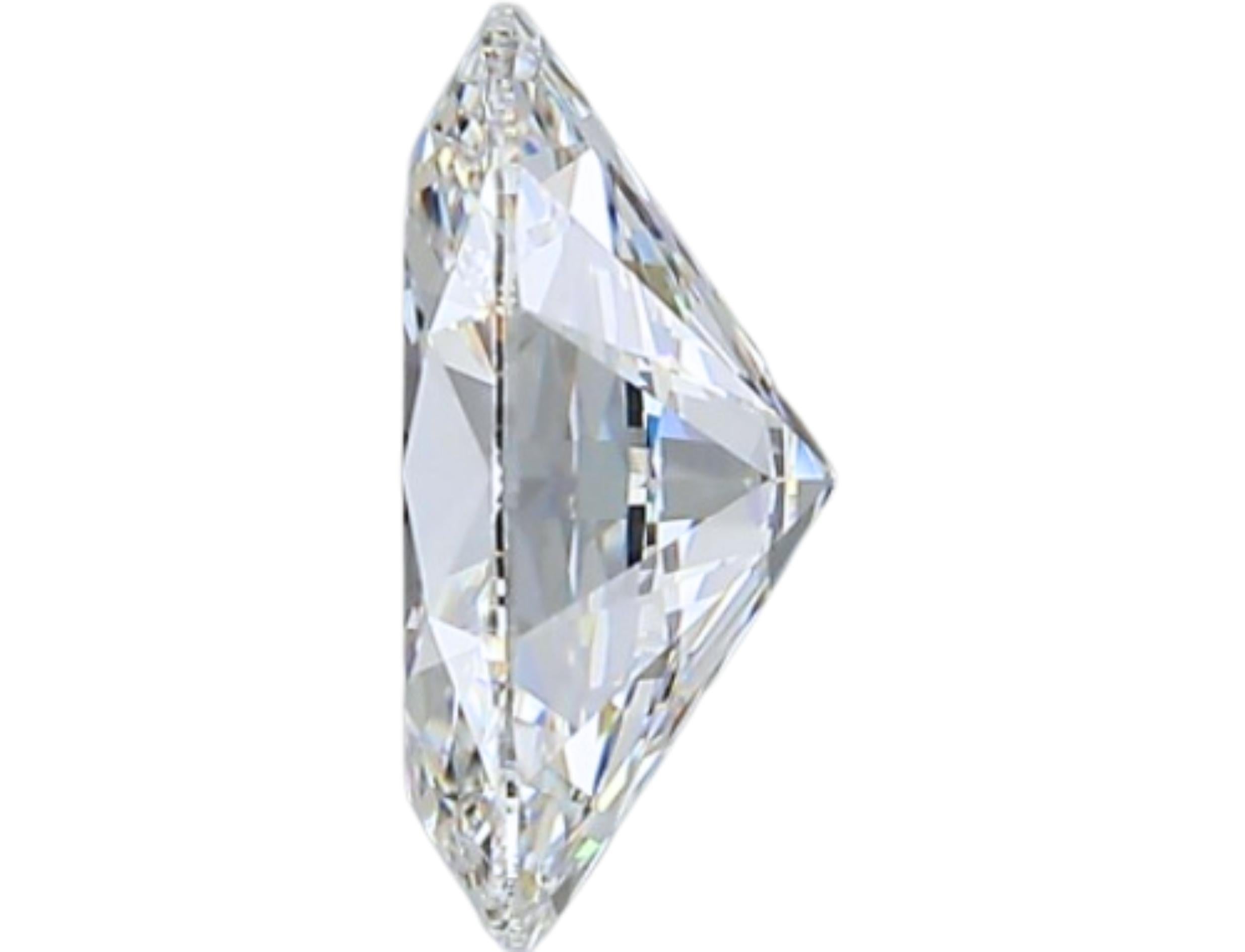 1pc Pretty Natural cut Oval diamond in a 1.73 carat In New Condition For Sale In רמת גן, IL