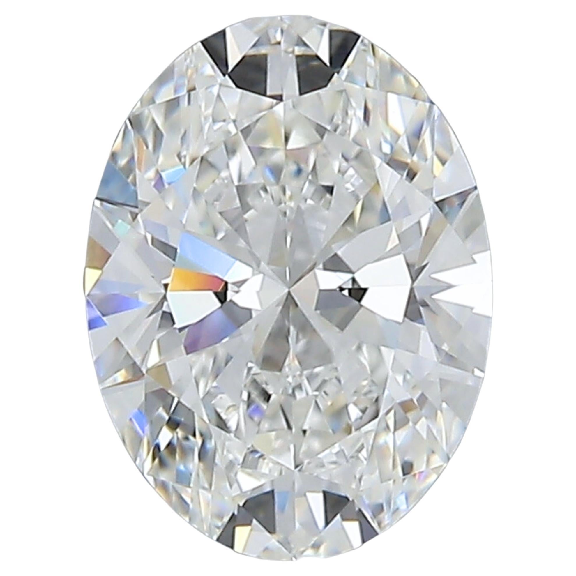 1pc Pretty Natural cut Oval diamond in a 1.73 carat
