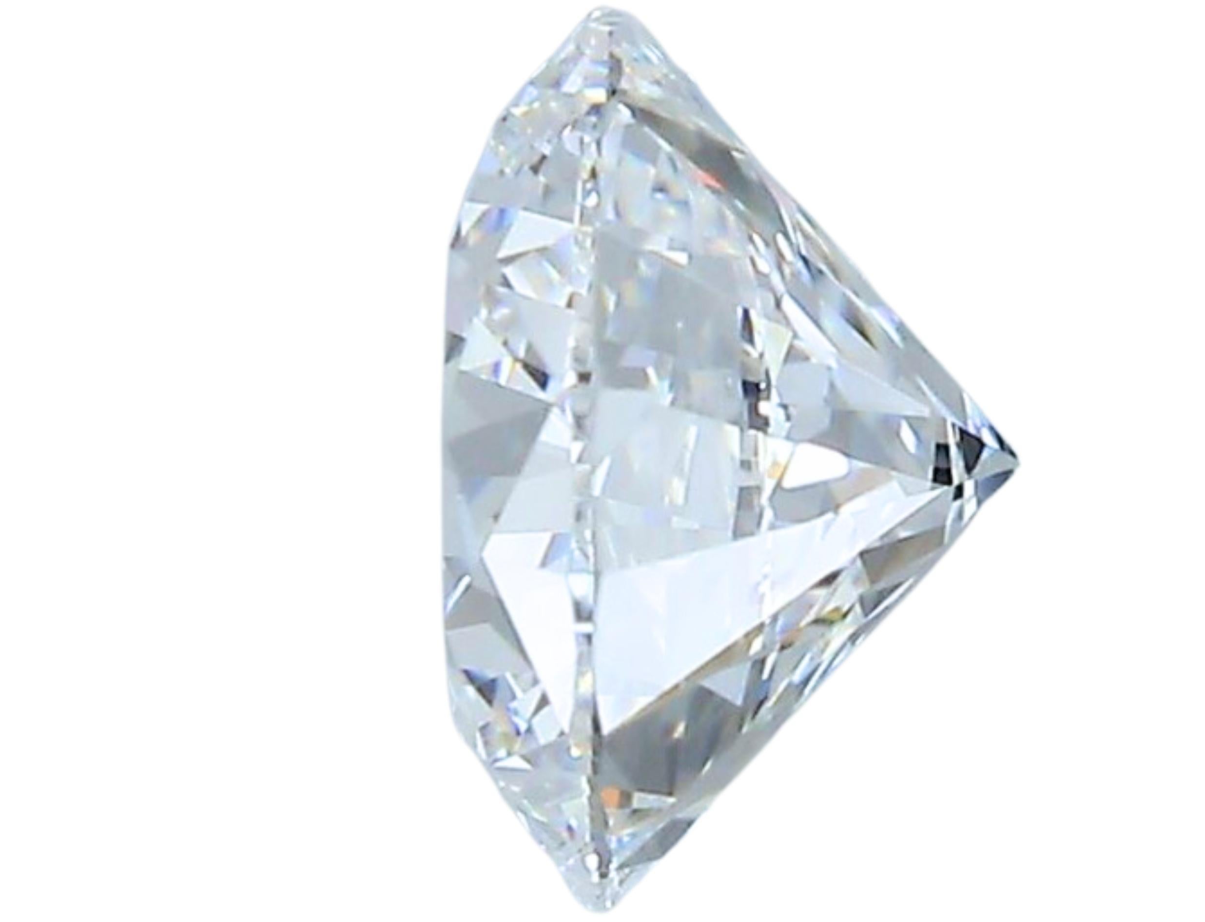 Round Cut 1pc Pretty Natural cut Round diamond in a 1.56 carat For Sale