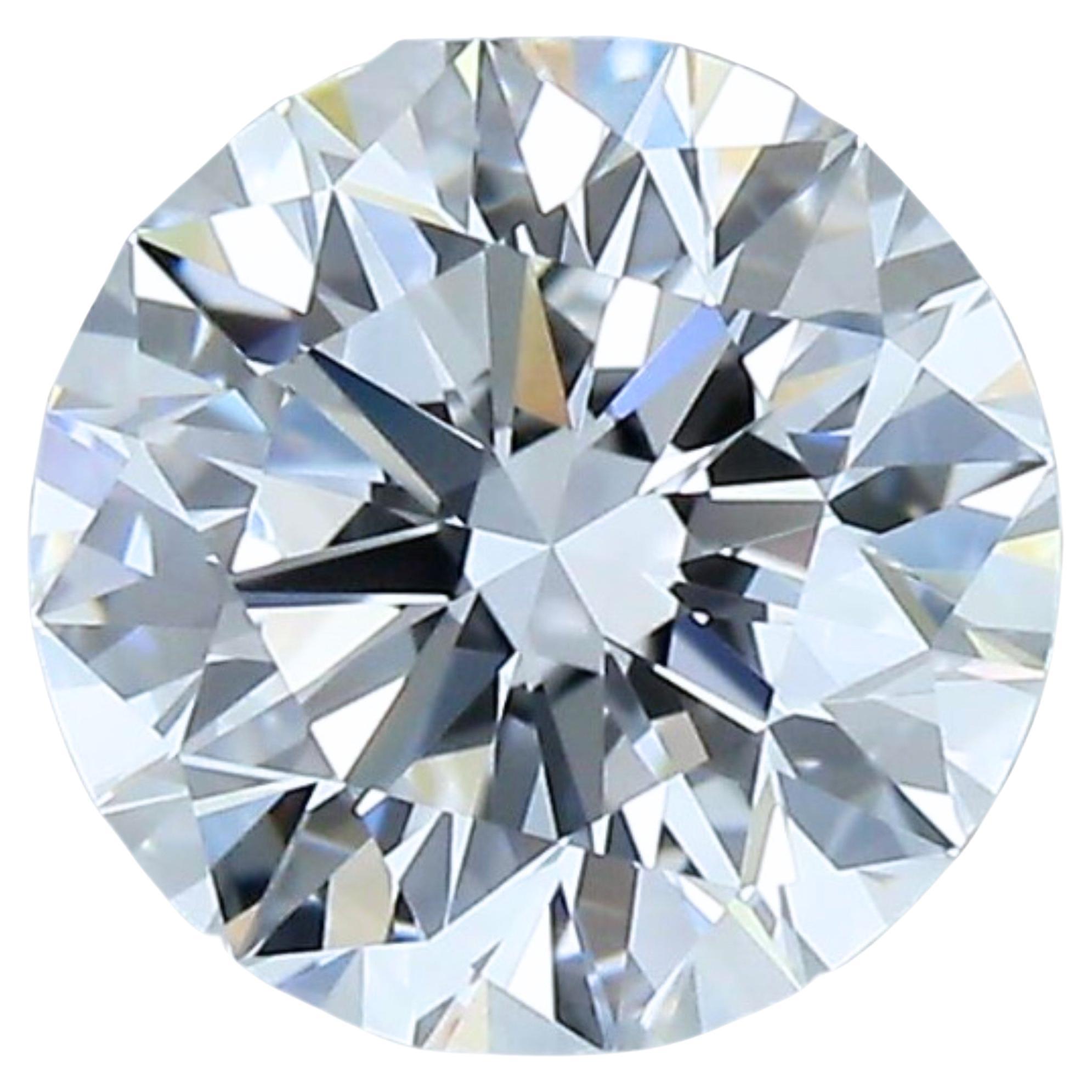 1pc Pretty Natural cut Round diamond in a 1.56 carat