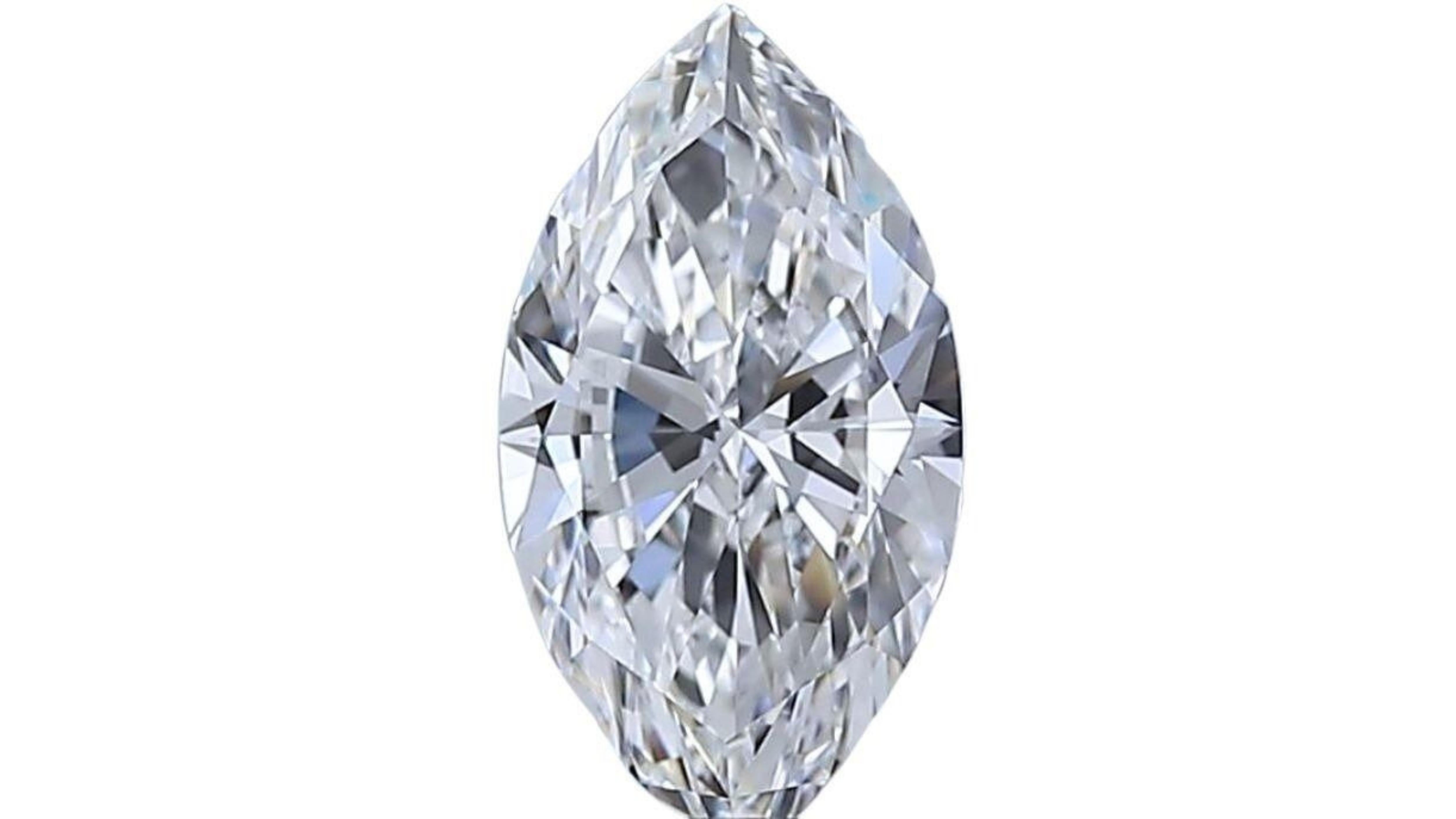 Women's 1pc. Shimmering .7 Marquise Cut Natural Diamond For Sale
