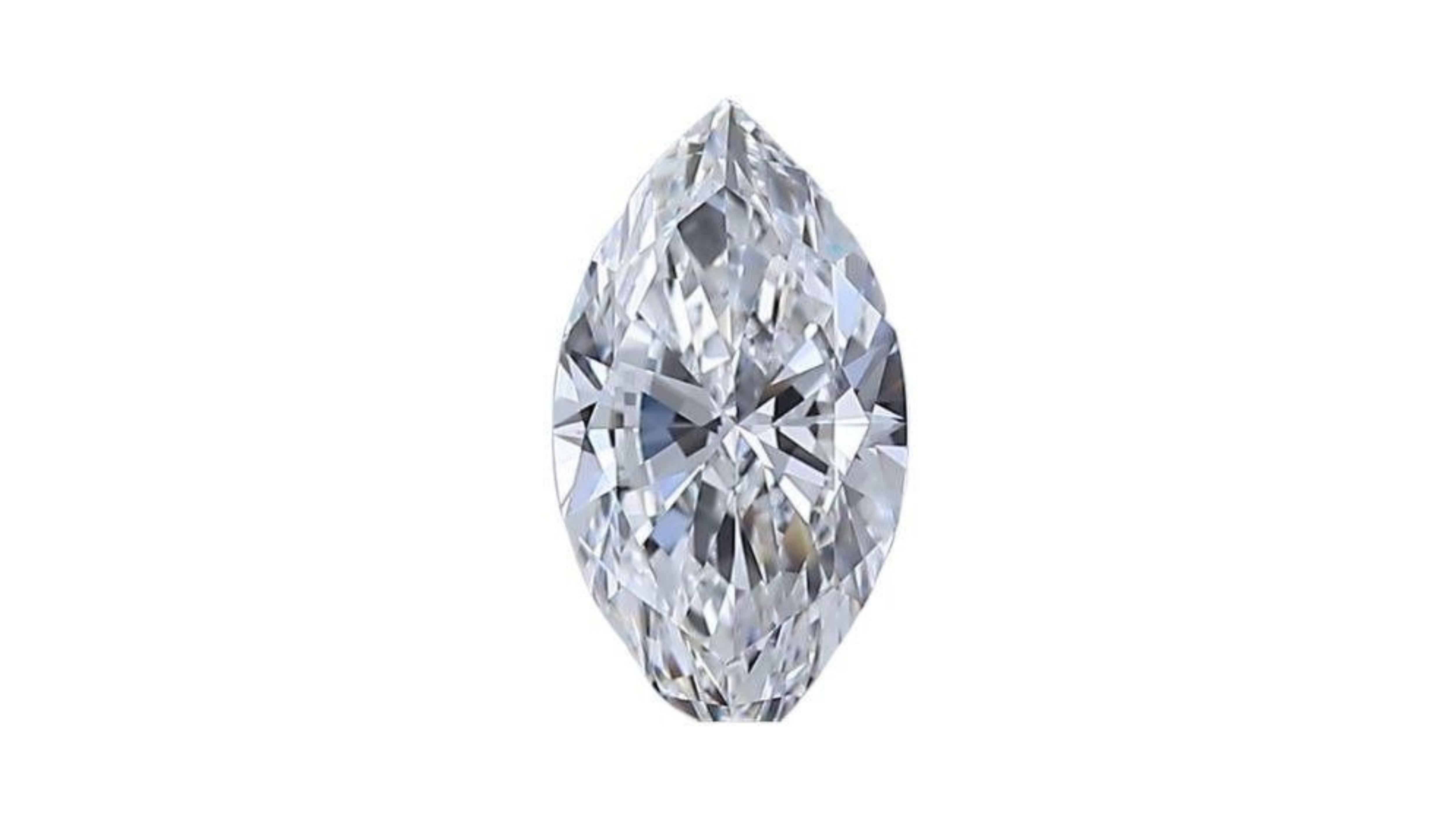 Women's 1pc. Shimmering .7 Marquise Cut Natural Diamond For Sale