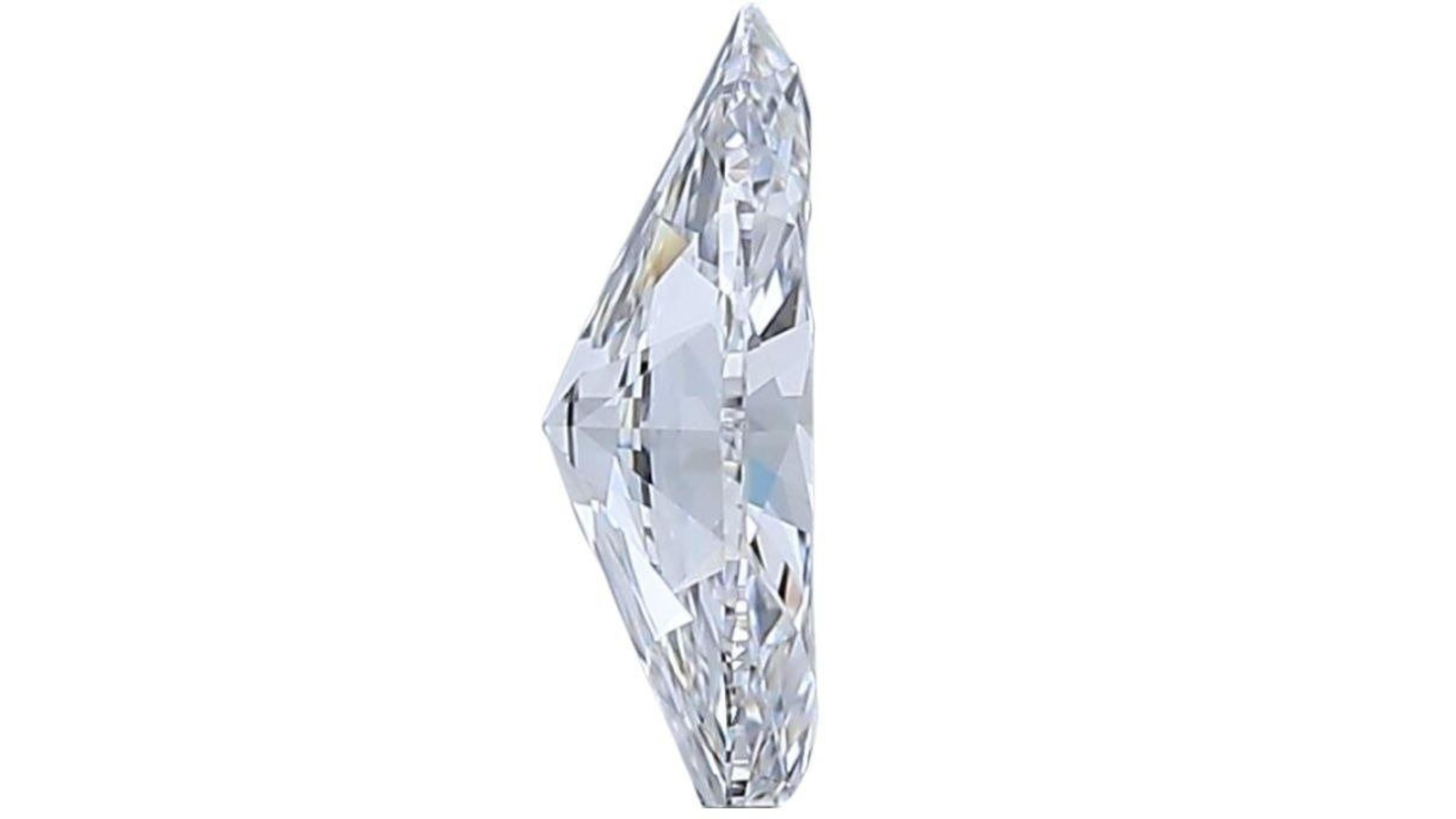 1pc. Shimmering .7 Marquise Cut Natural Diamond For Sale 2