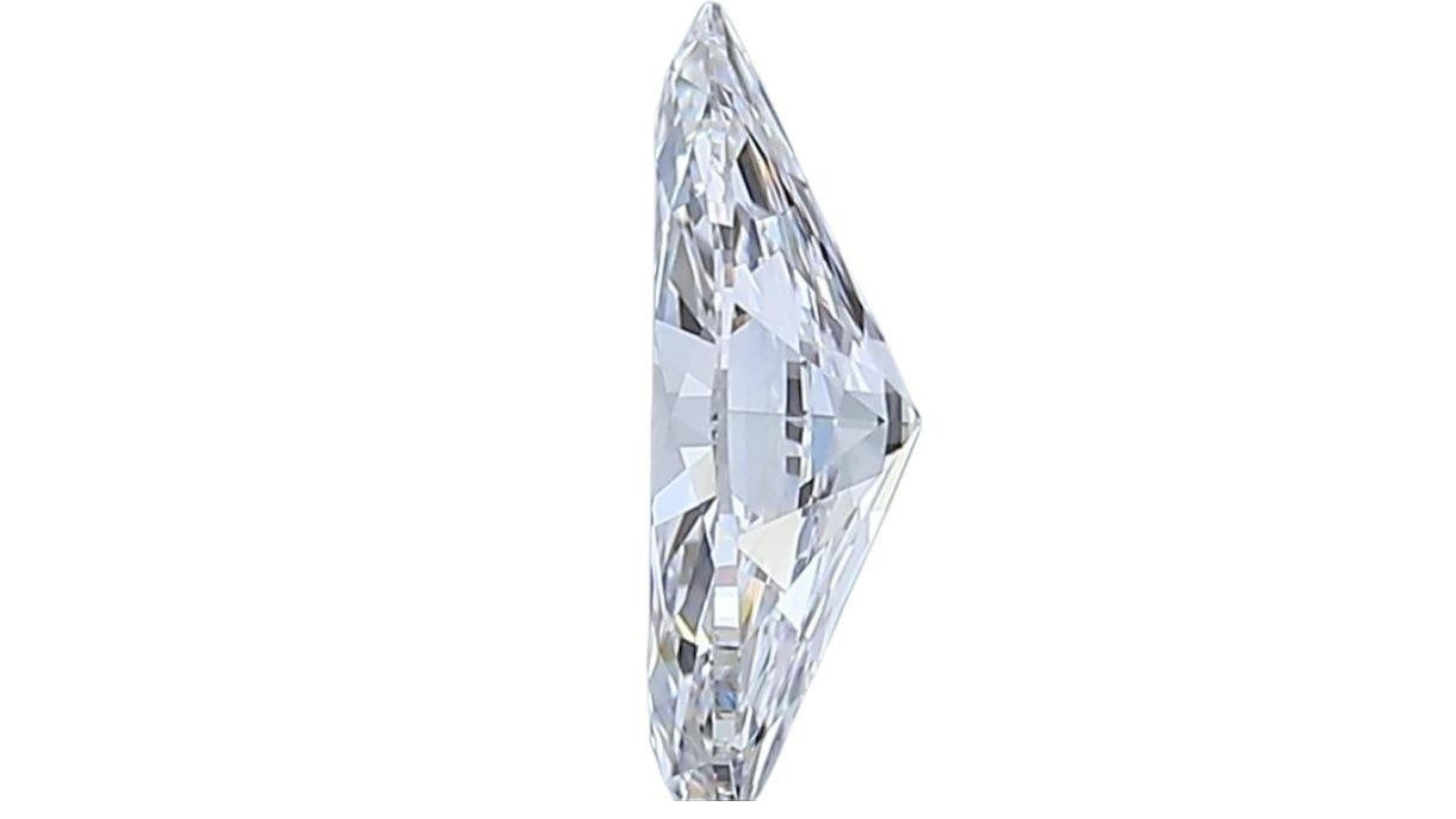 1pc. Shimmering .7 Marquise Cut Natural Diamond For Sale 2