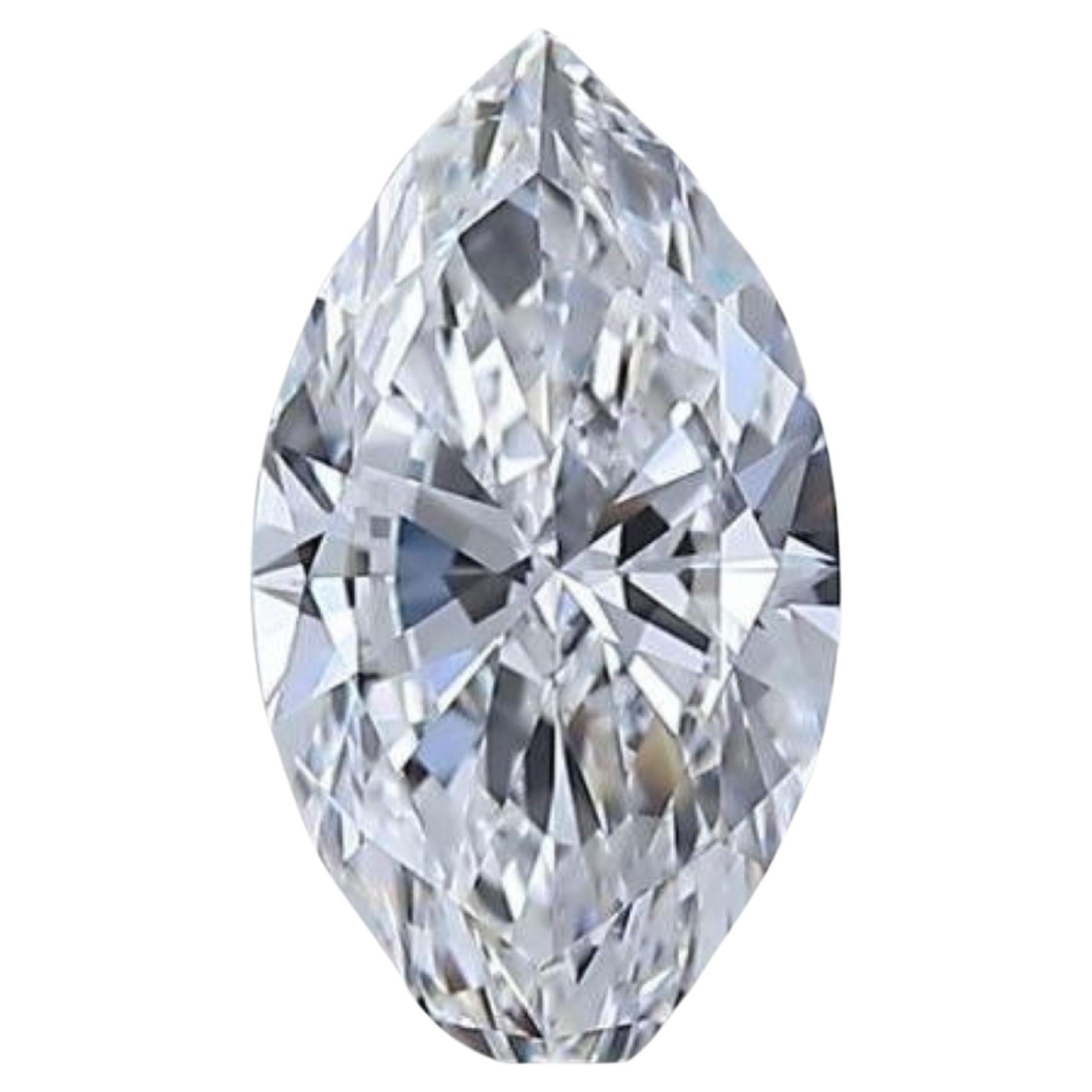 1pc. Shimmering .7 Marquise Cut Natural Diamond For Sale